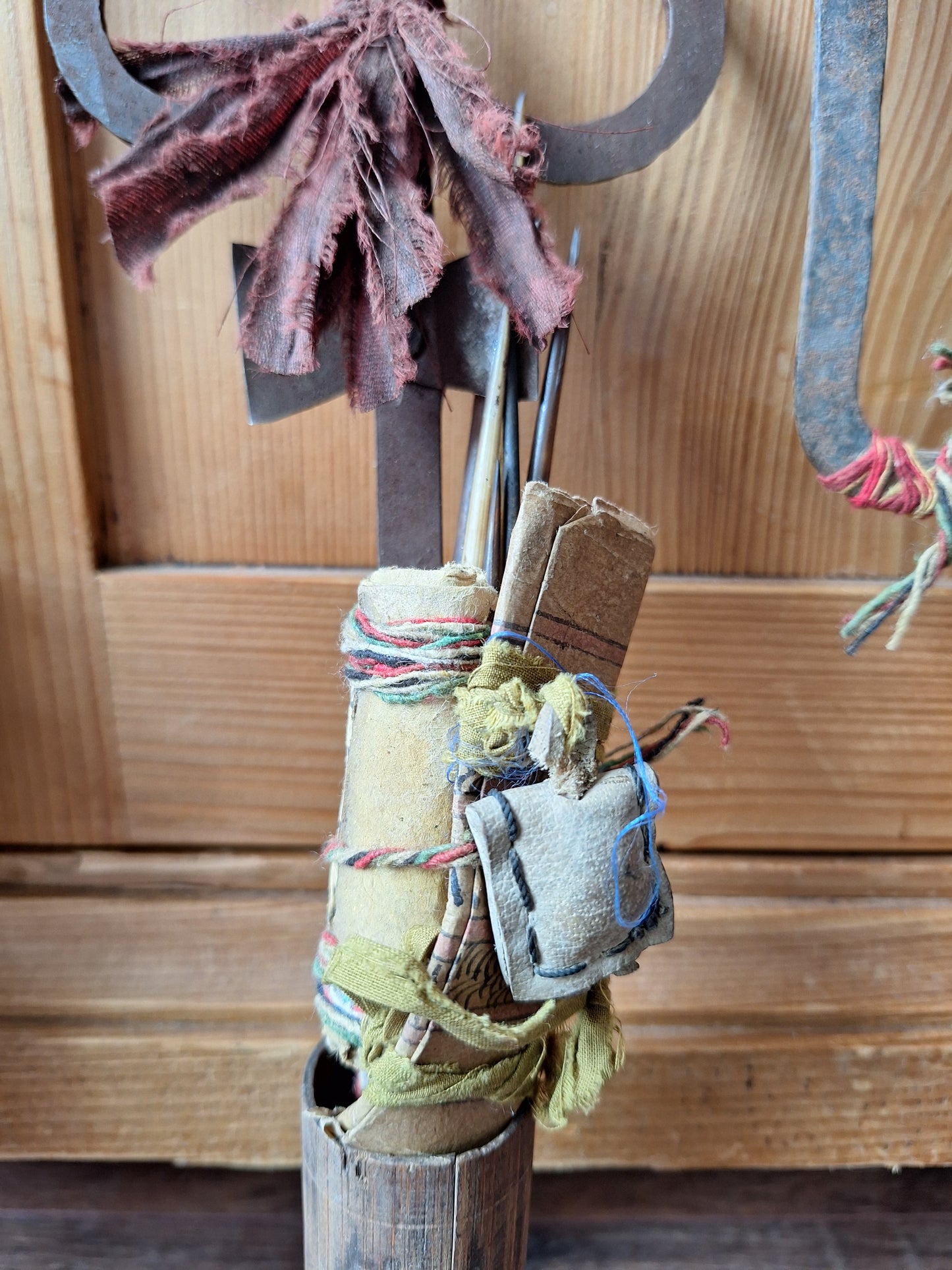Old Nepalese shamanic trident set #4