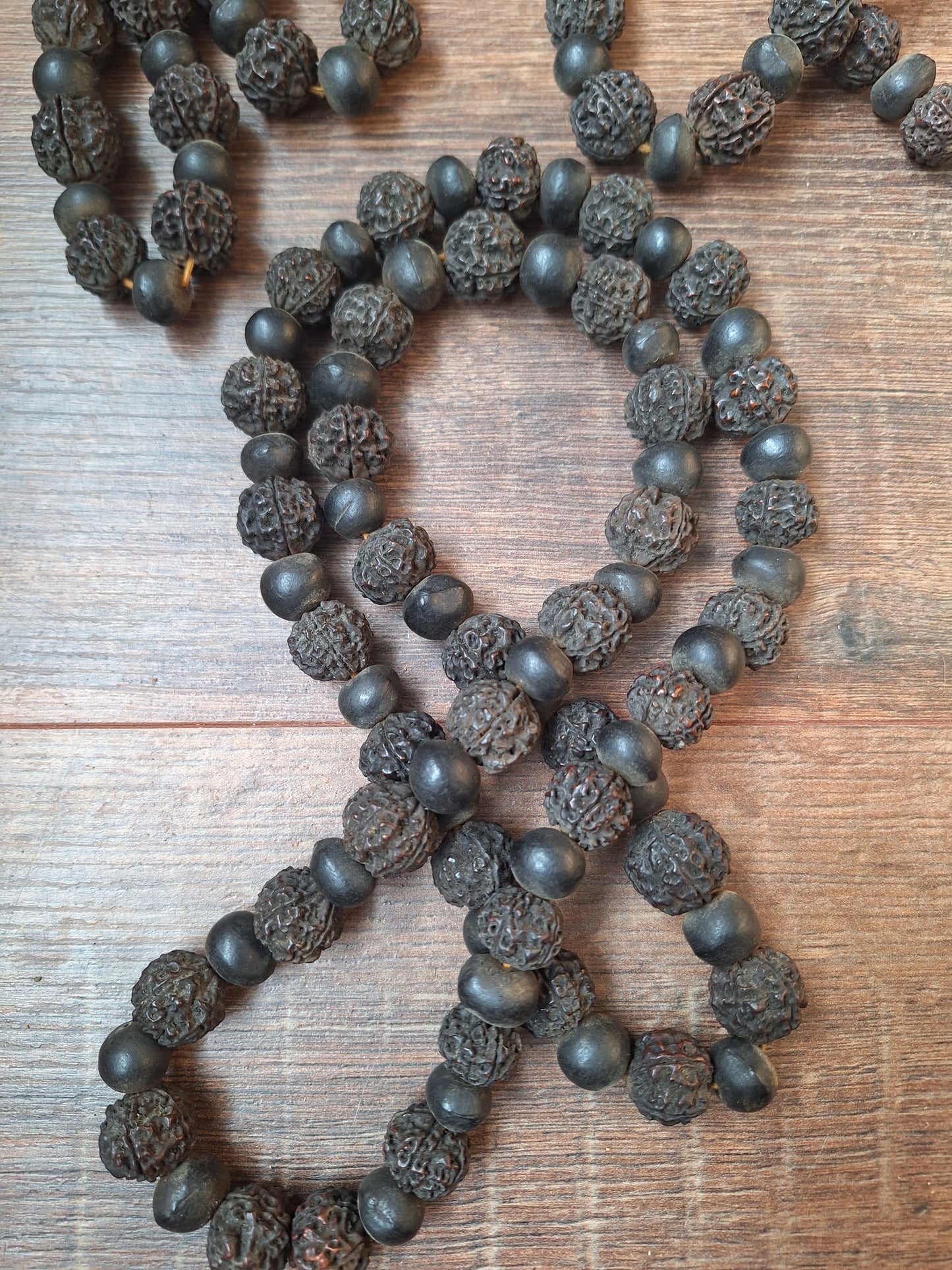 Vintage Nepalese rudraksha and rita mala