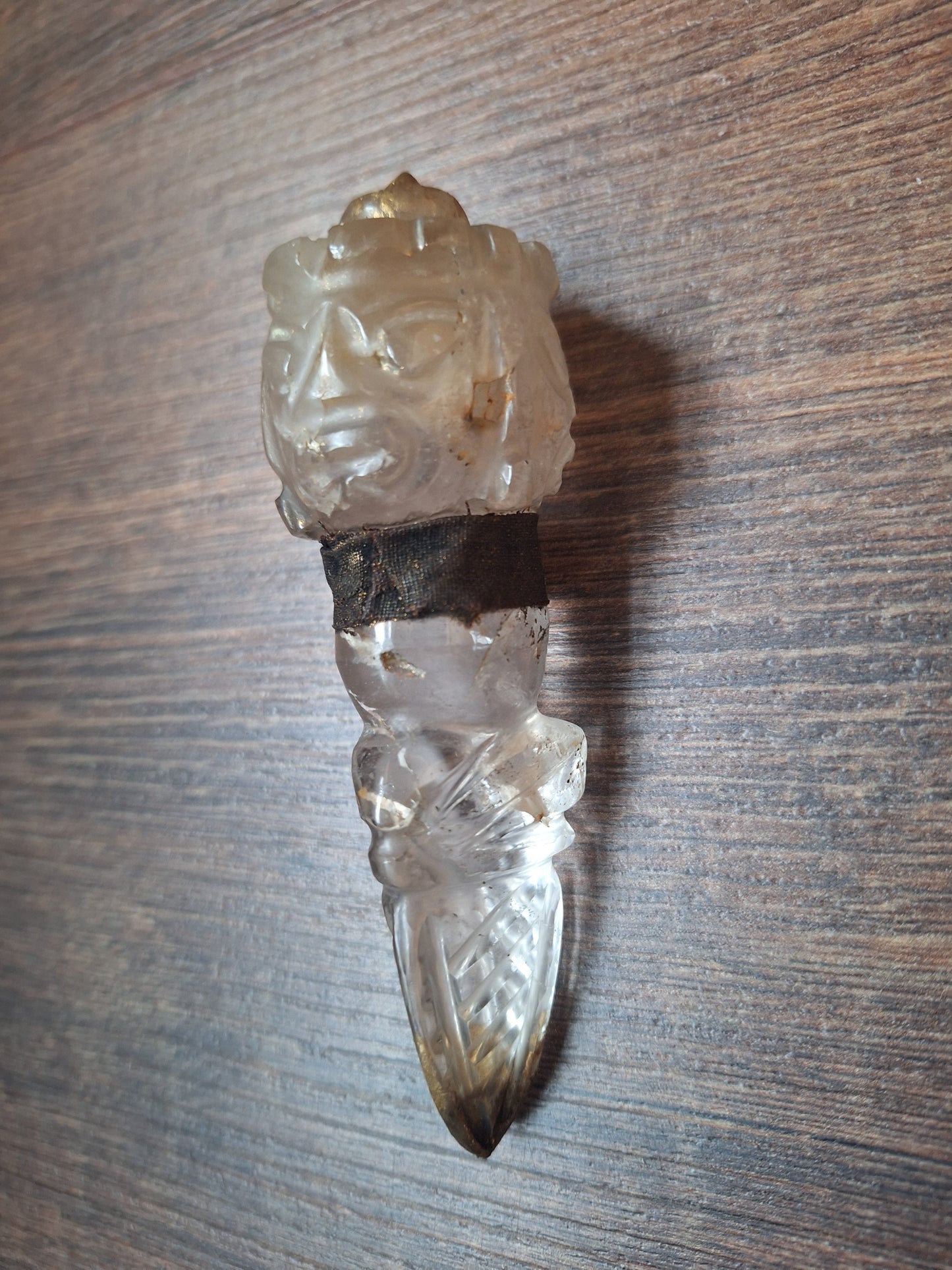 Vintage quartz crystal phurba #4