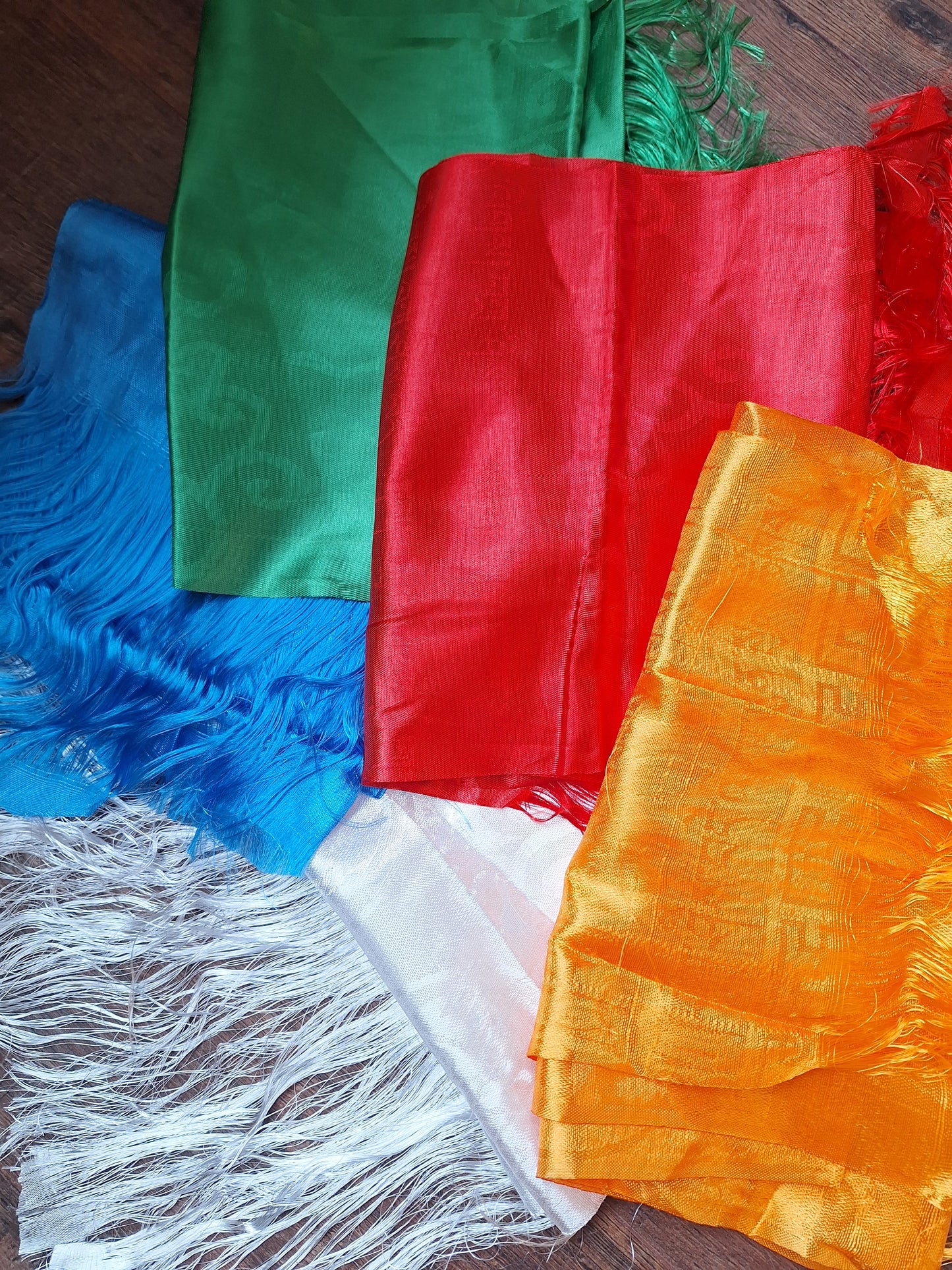 Khadak offering scarves, set of 5