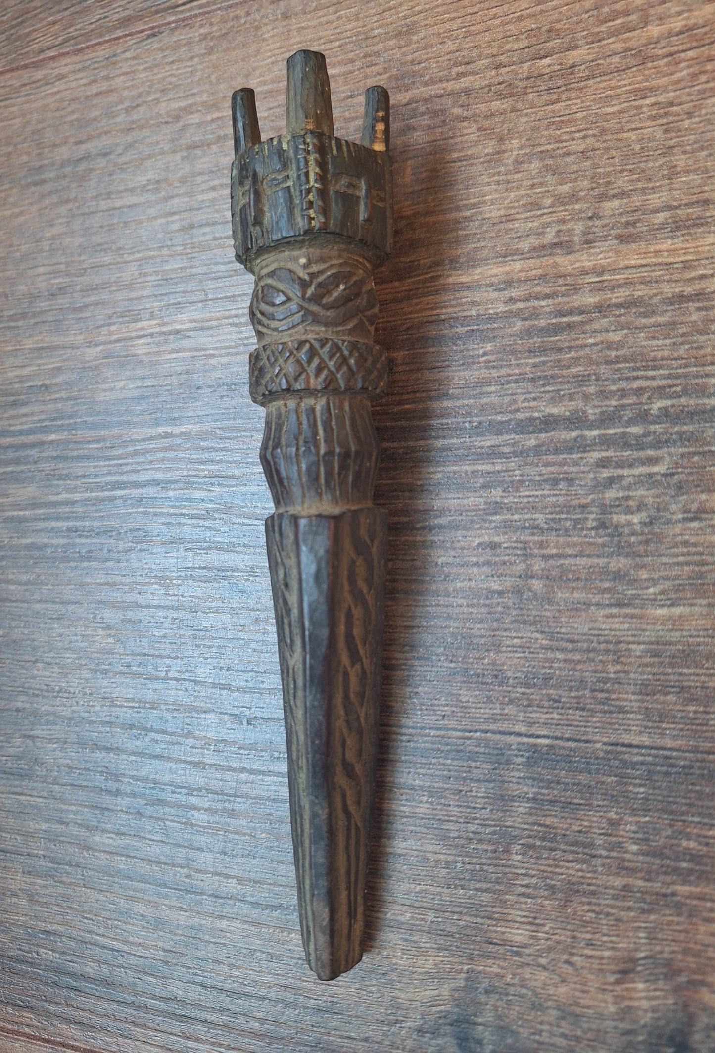 Antique wooden phurba #58