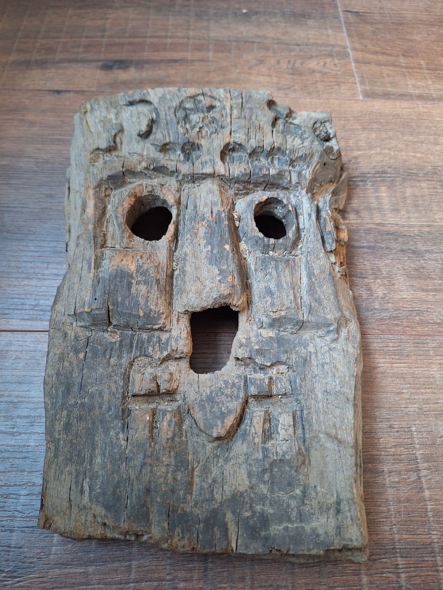 Antique Nepalese wooden mask