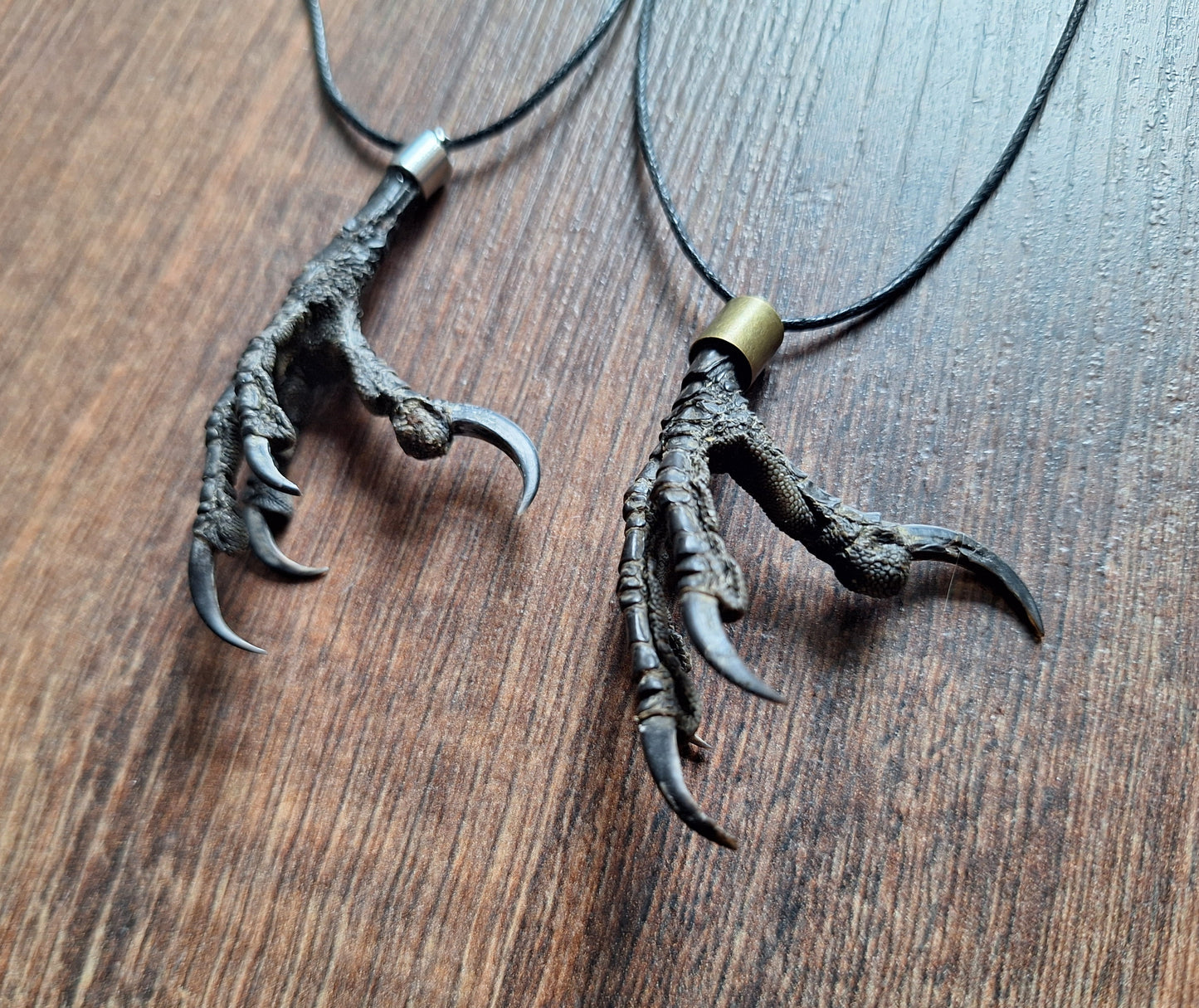 Crow claw amulet necklace