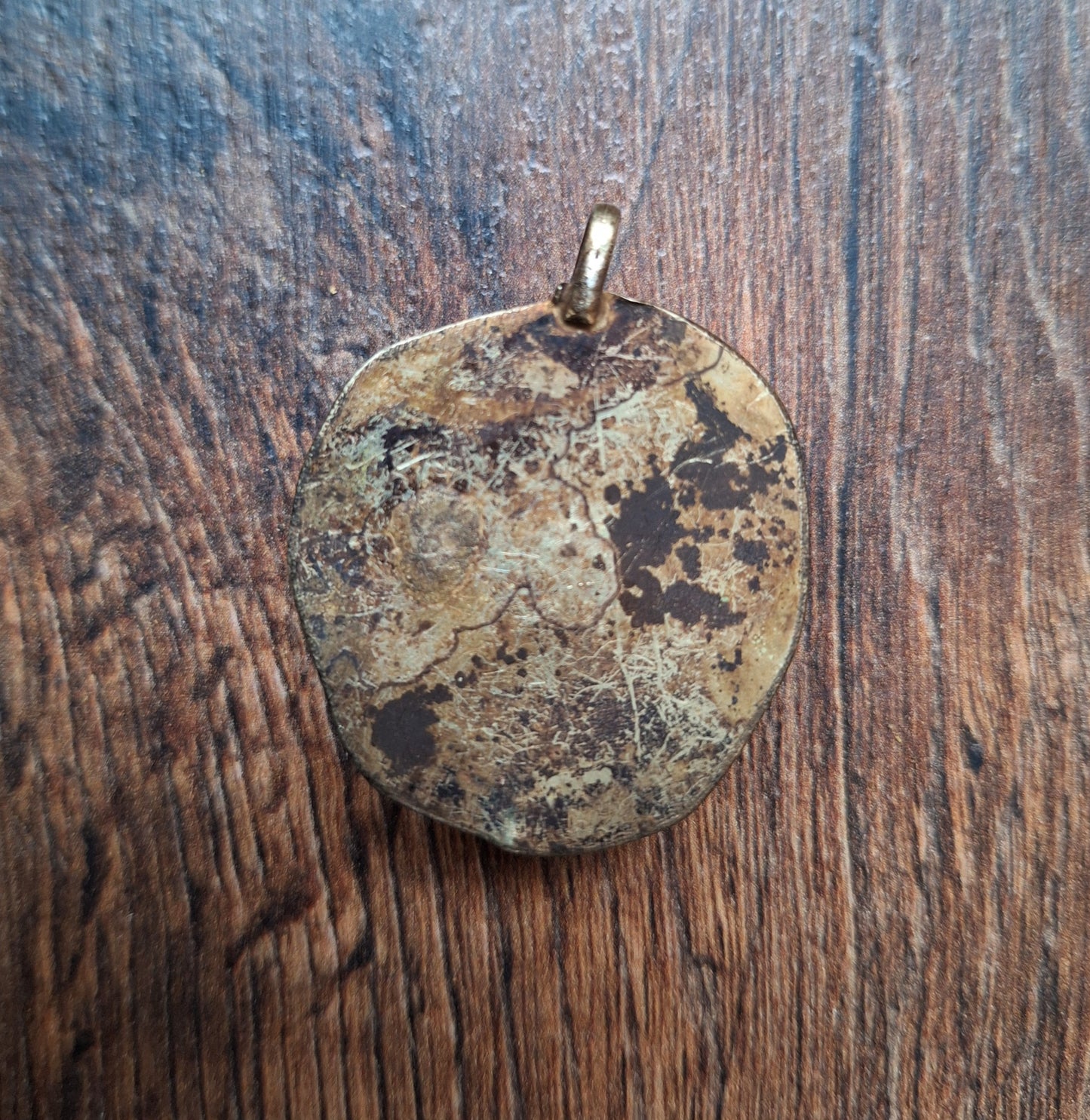 Vintage Nepalese glass pendant Tara