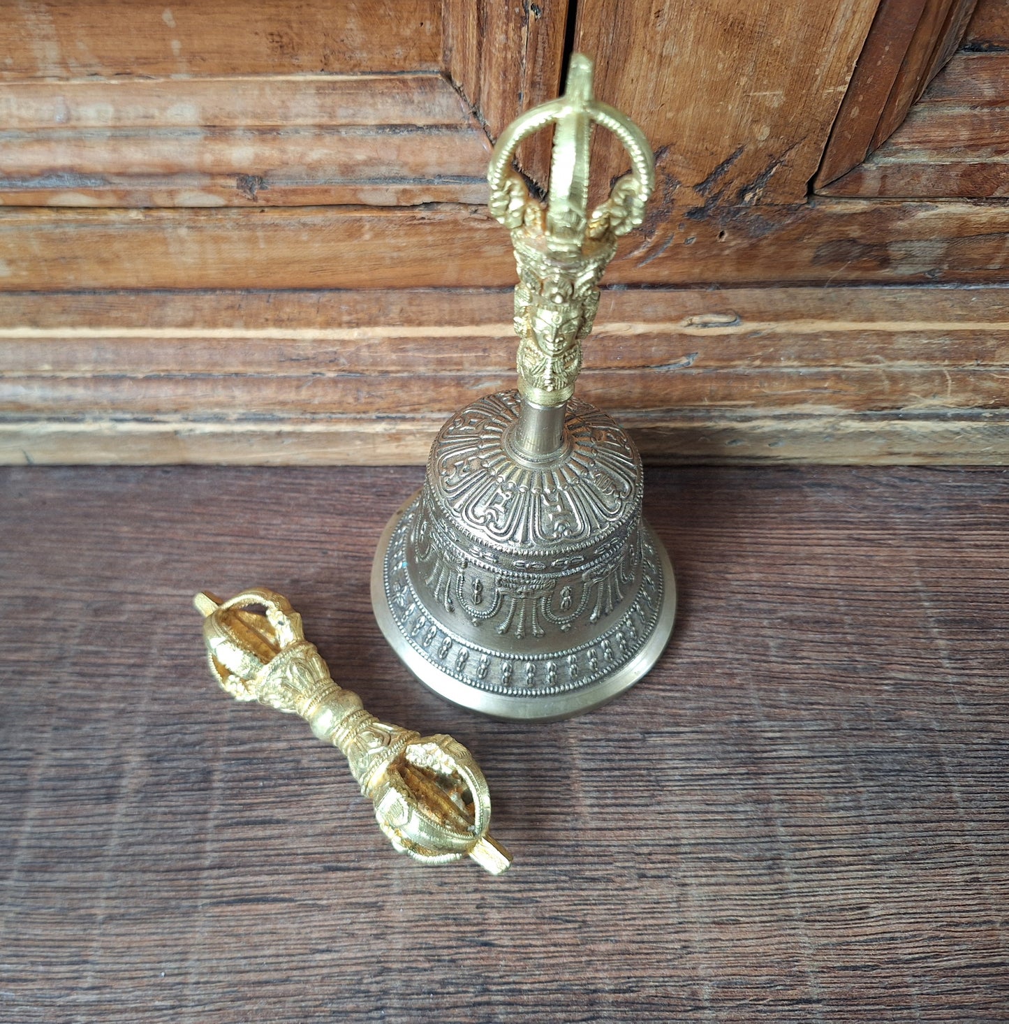 Tibetan buddhist bell and dorje set