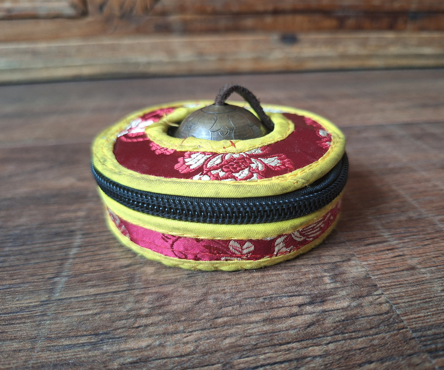 Tingsha bells Auspicious Symbols, with storage case