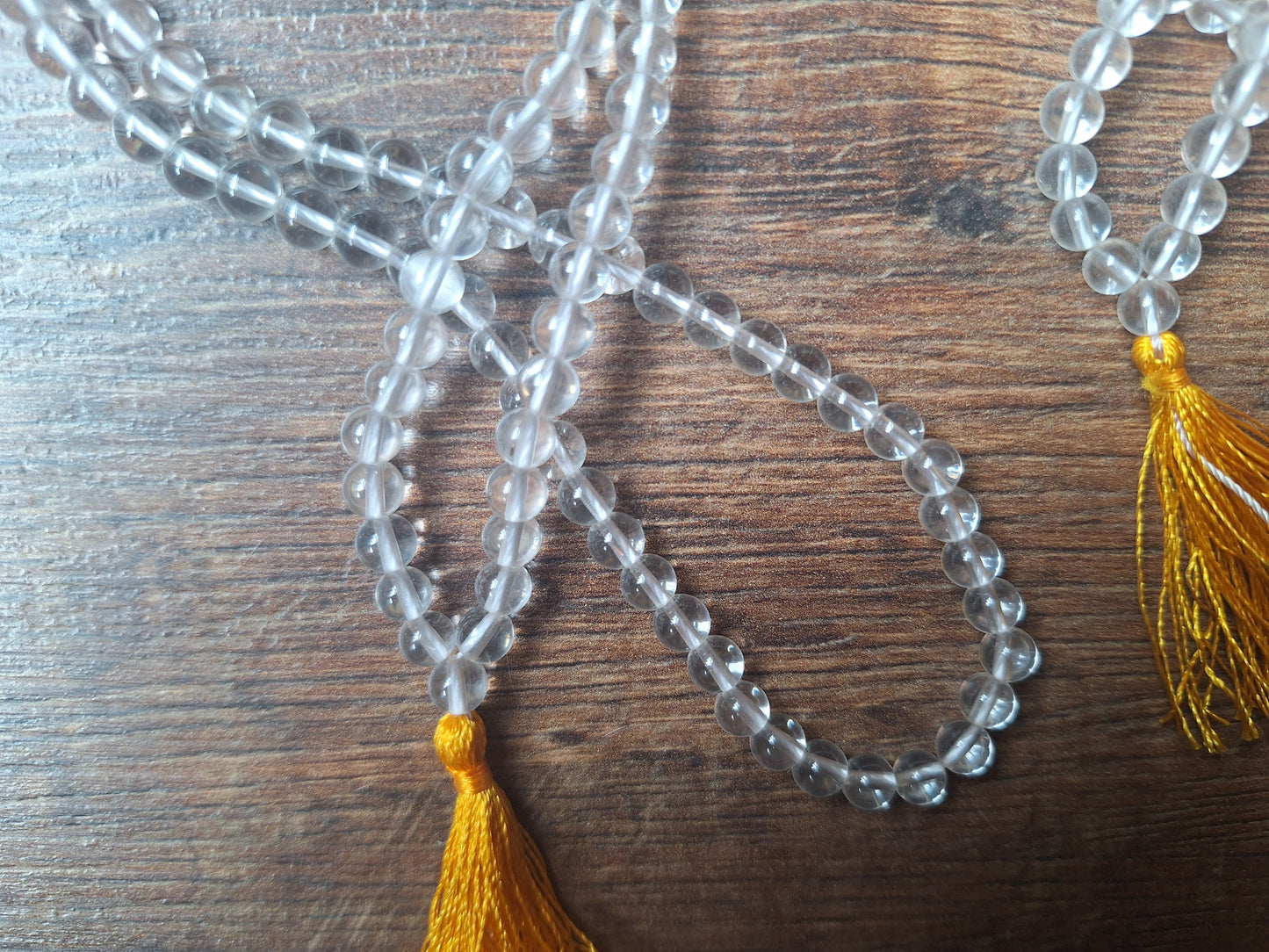 Quartz crystal mala