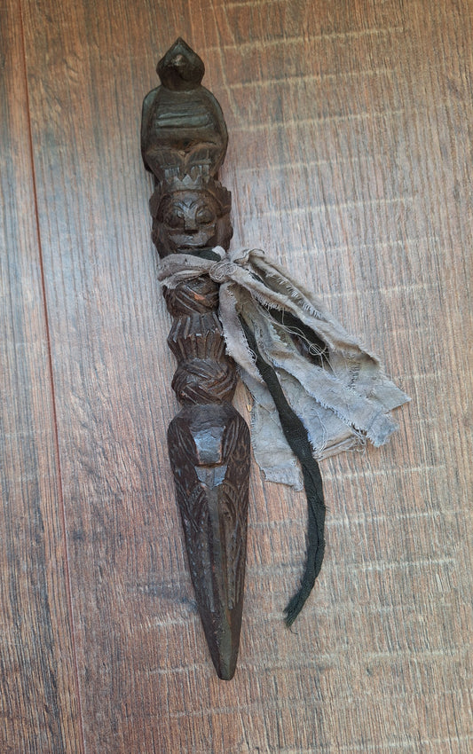 Antique wooden phurba #43
