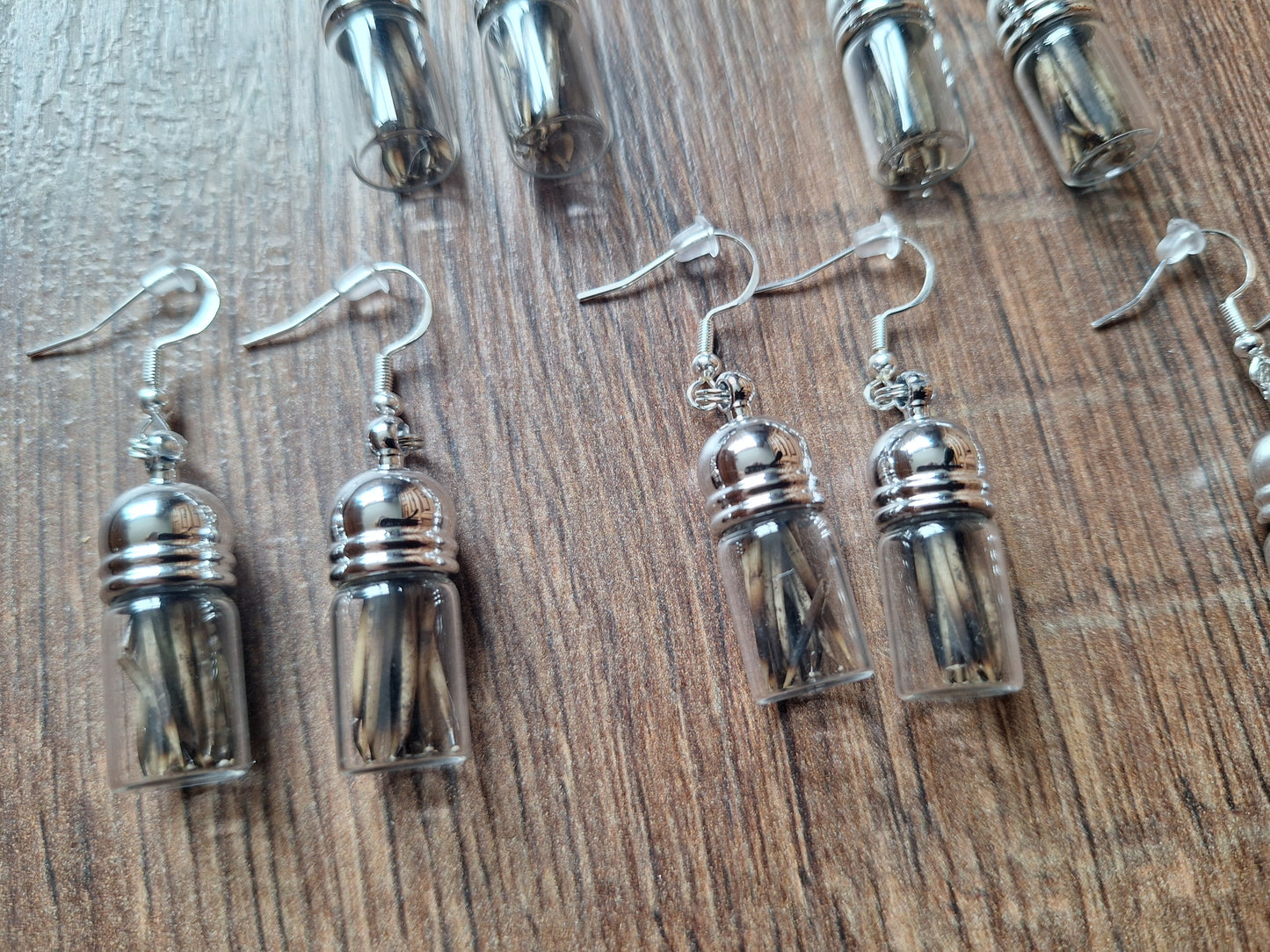 Hedgehog spikes amulet earrings