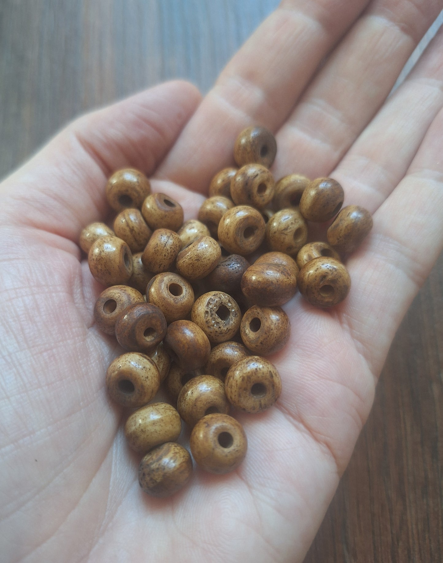 Vintage yak bone beads, set of 20