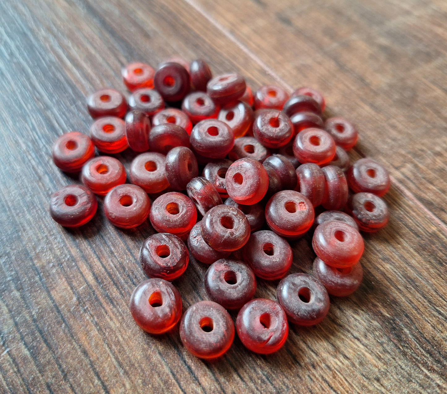 Vintage horn beads, set of 20