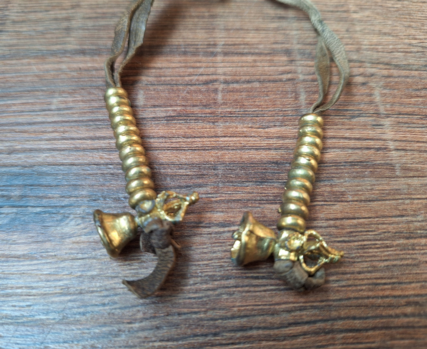 Vintage Tibetan mala counters, set of 2