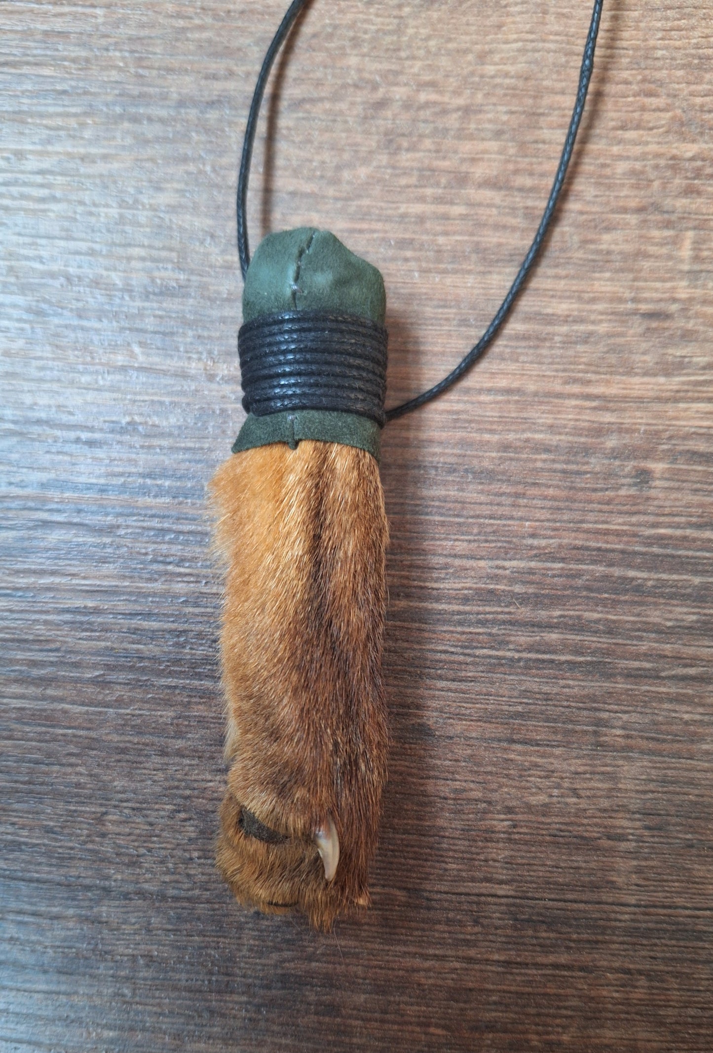 Fox paw amulet necklaces