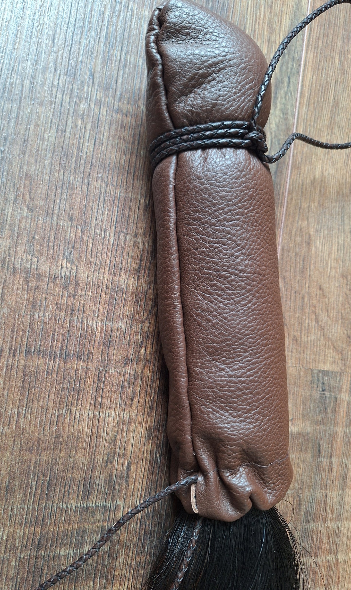 Horse tail shamanic whip