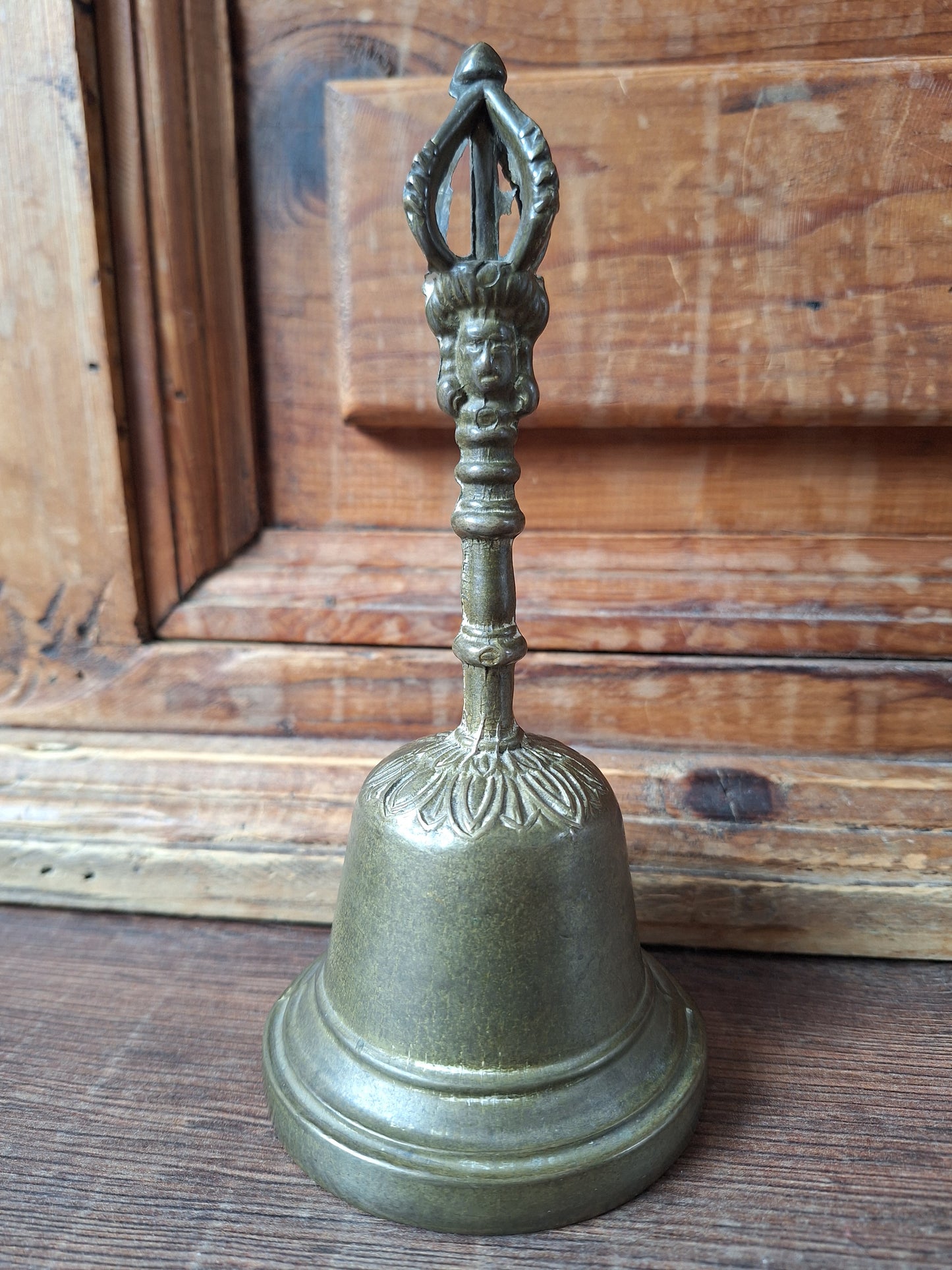 Vintage altar bell Tibetan Buddhist style #11, B-quality