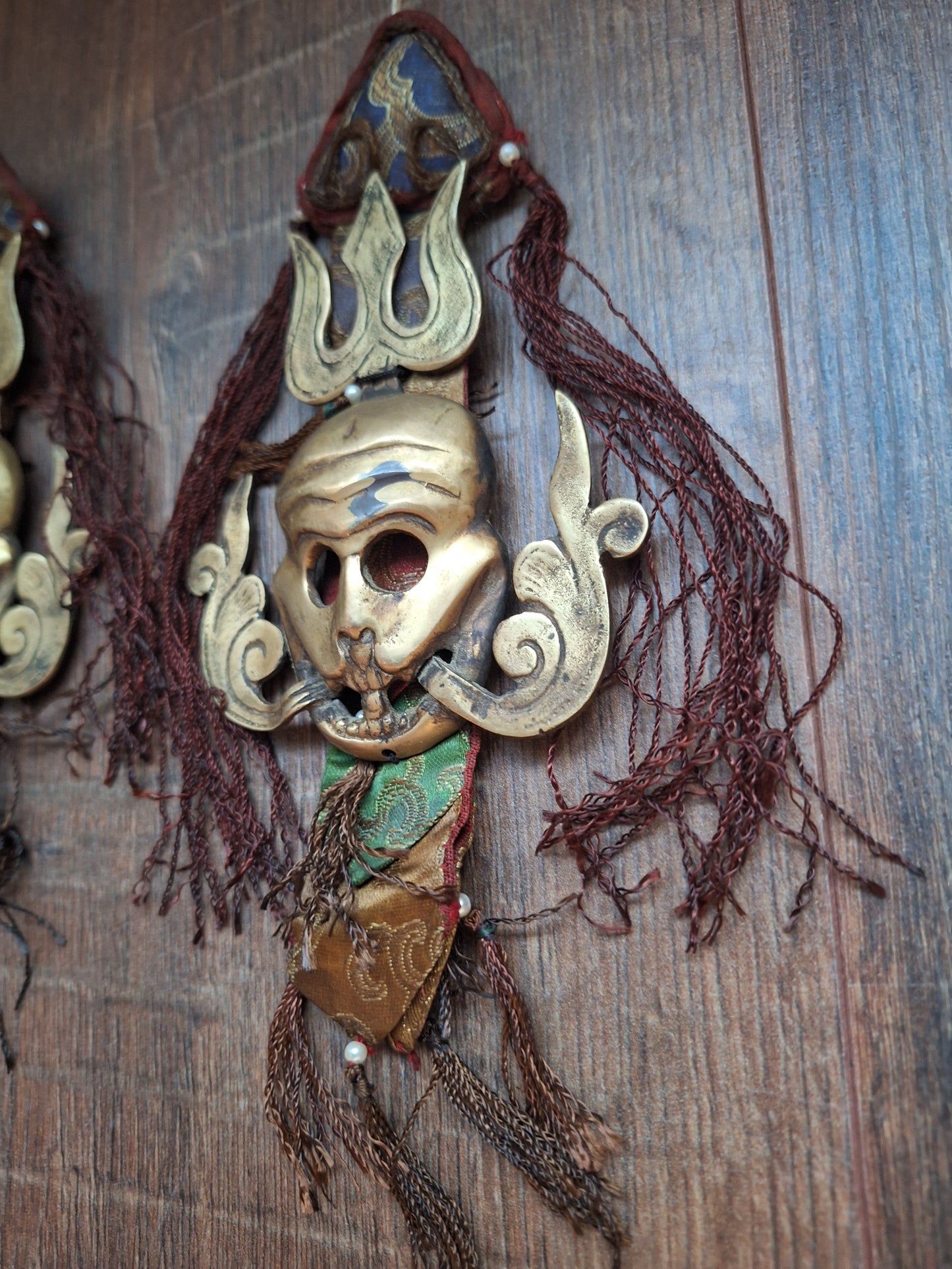 Vintage Tibetan amulet wallhanger Citipati