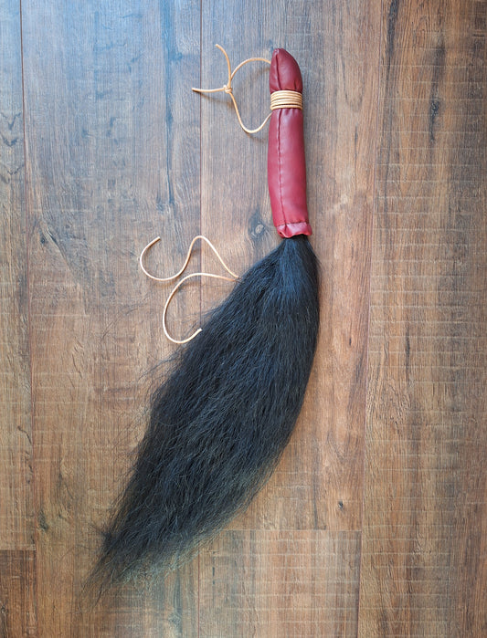 Horse tail shamanic whip