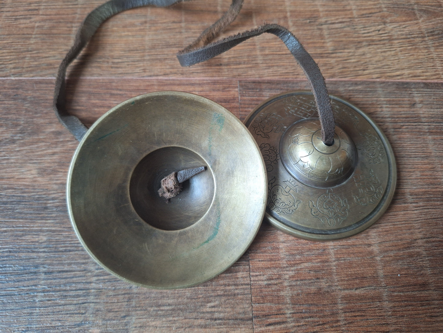 Tingsha bells Auspicious Symbols, with storage case