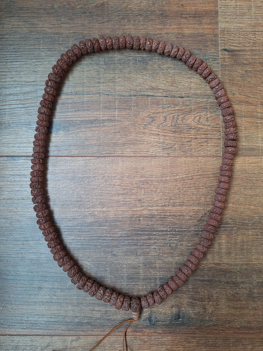 Vintage Nepalese rudraksha mala #23