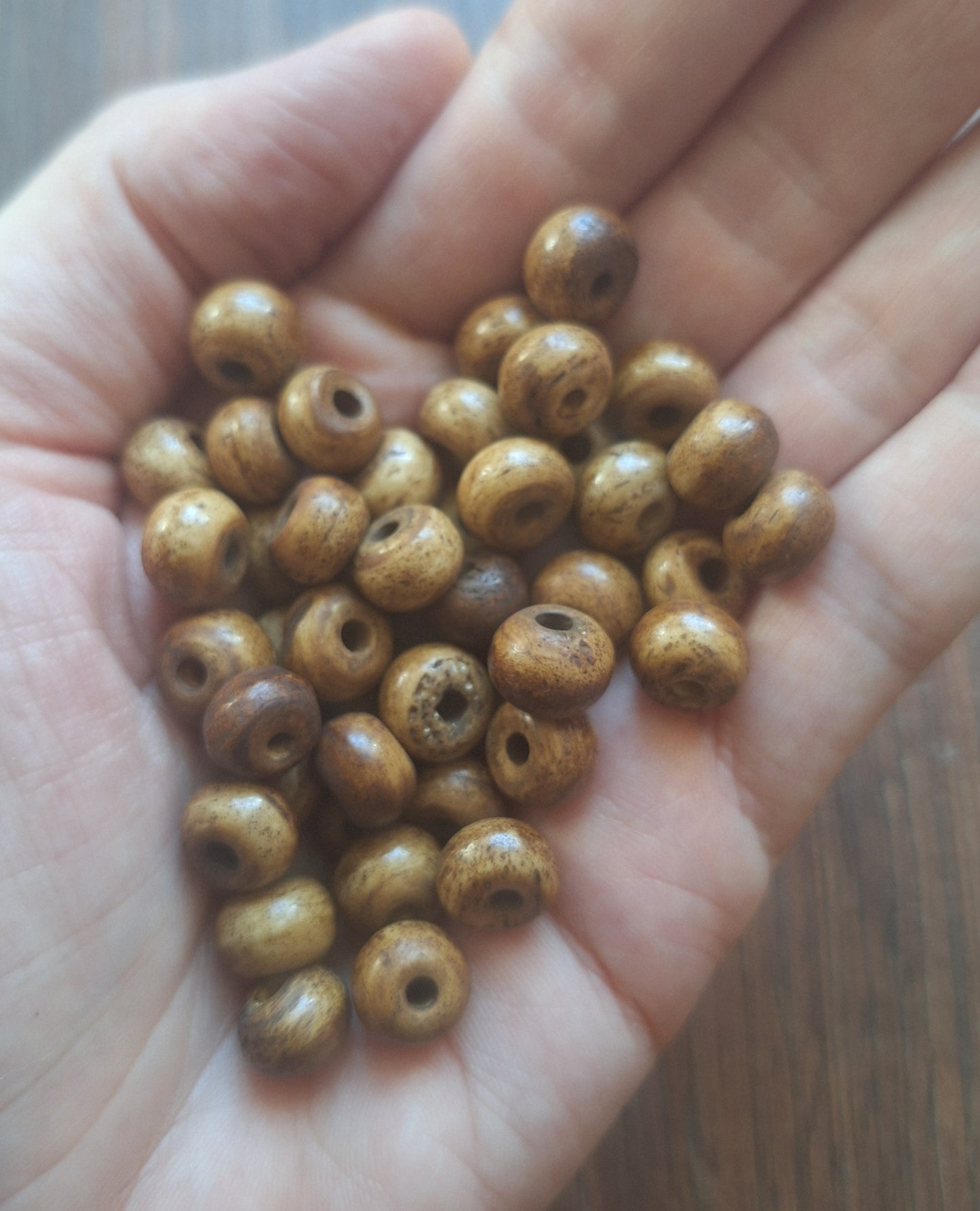 Vintage yak bone beads, set of 20