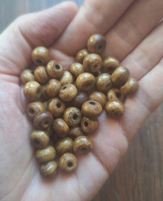 Vintage yak bone beads, set of 20