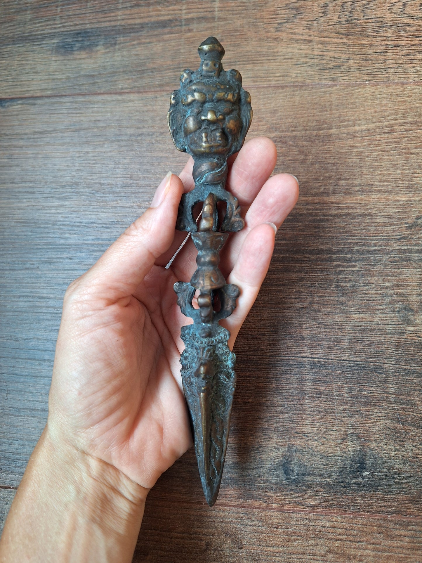 Antique bronze phurba #10