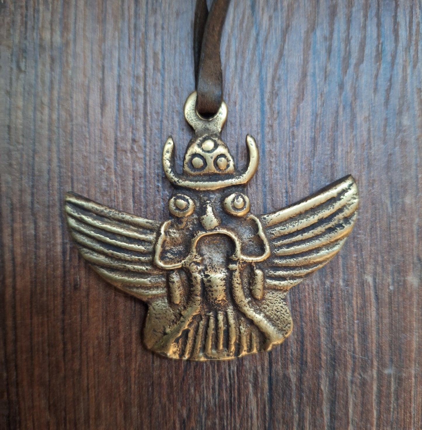 Vintage bronze thogchag pendant Garuda