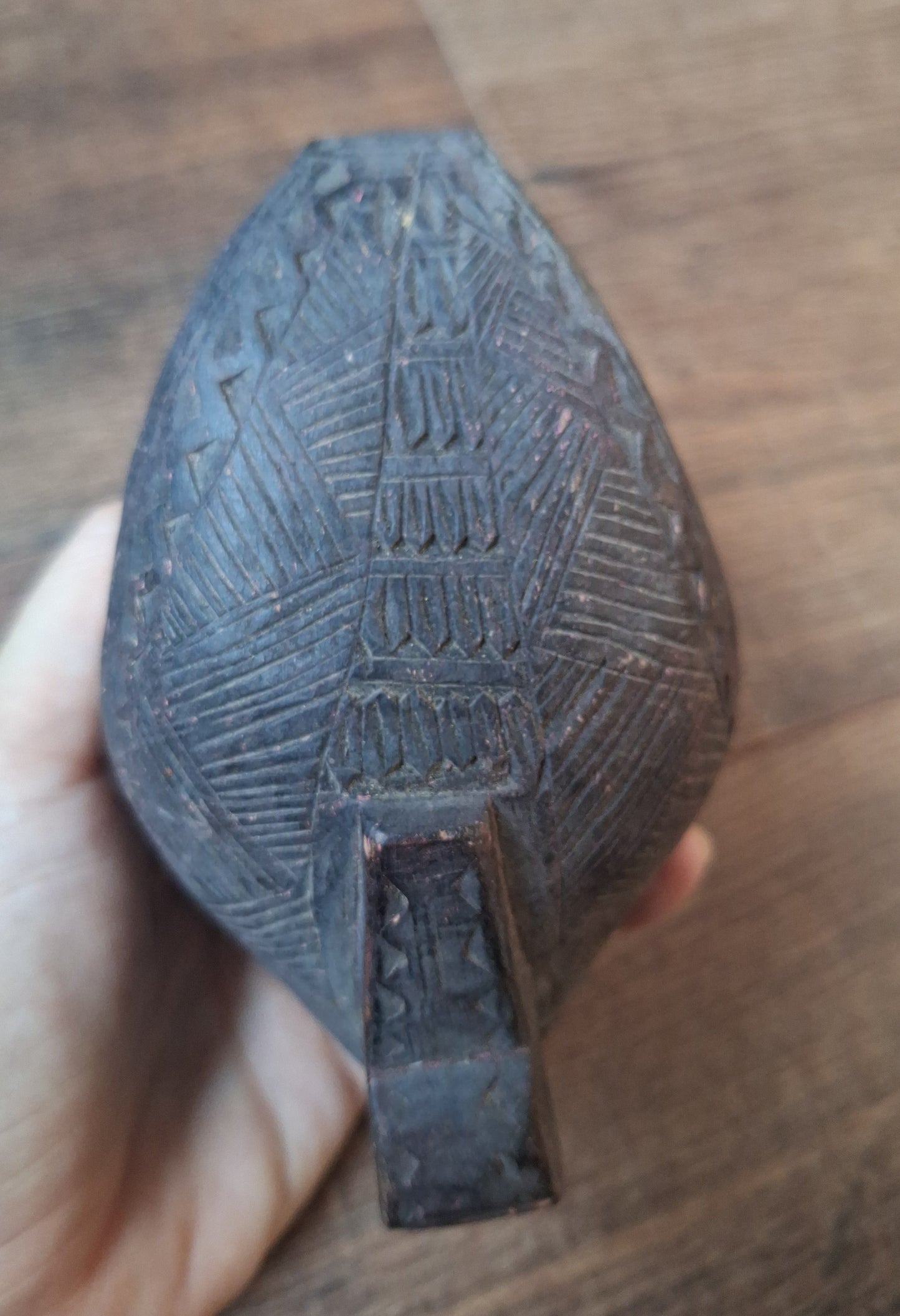 Old Nepalese wooden bird figurine