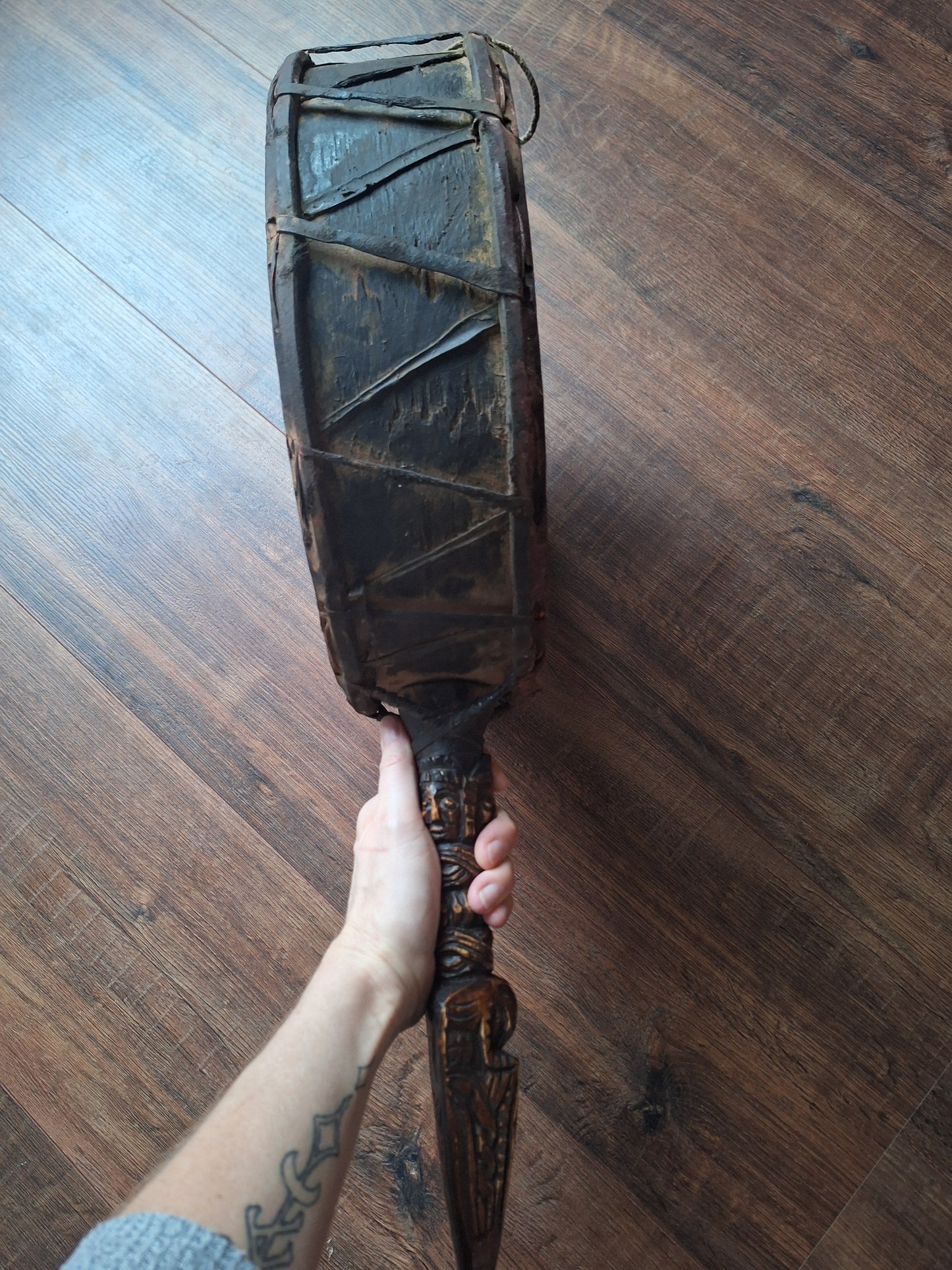 Old Nepalese dhyangro drum #13