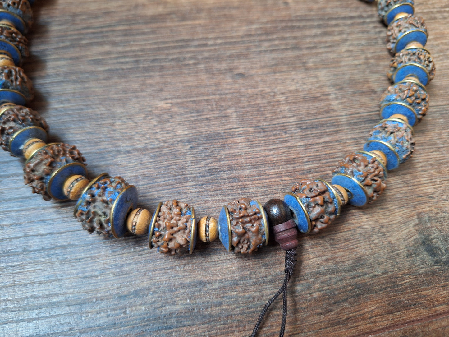 Vintage Nepalese rudraksha necklace