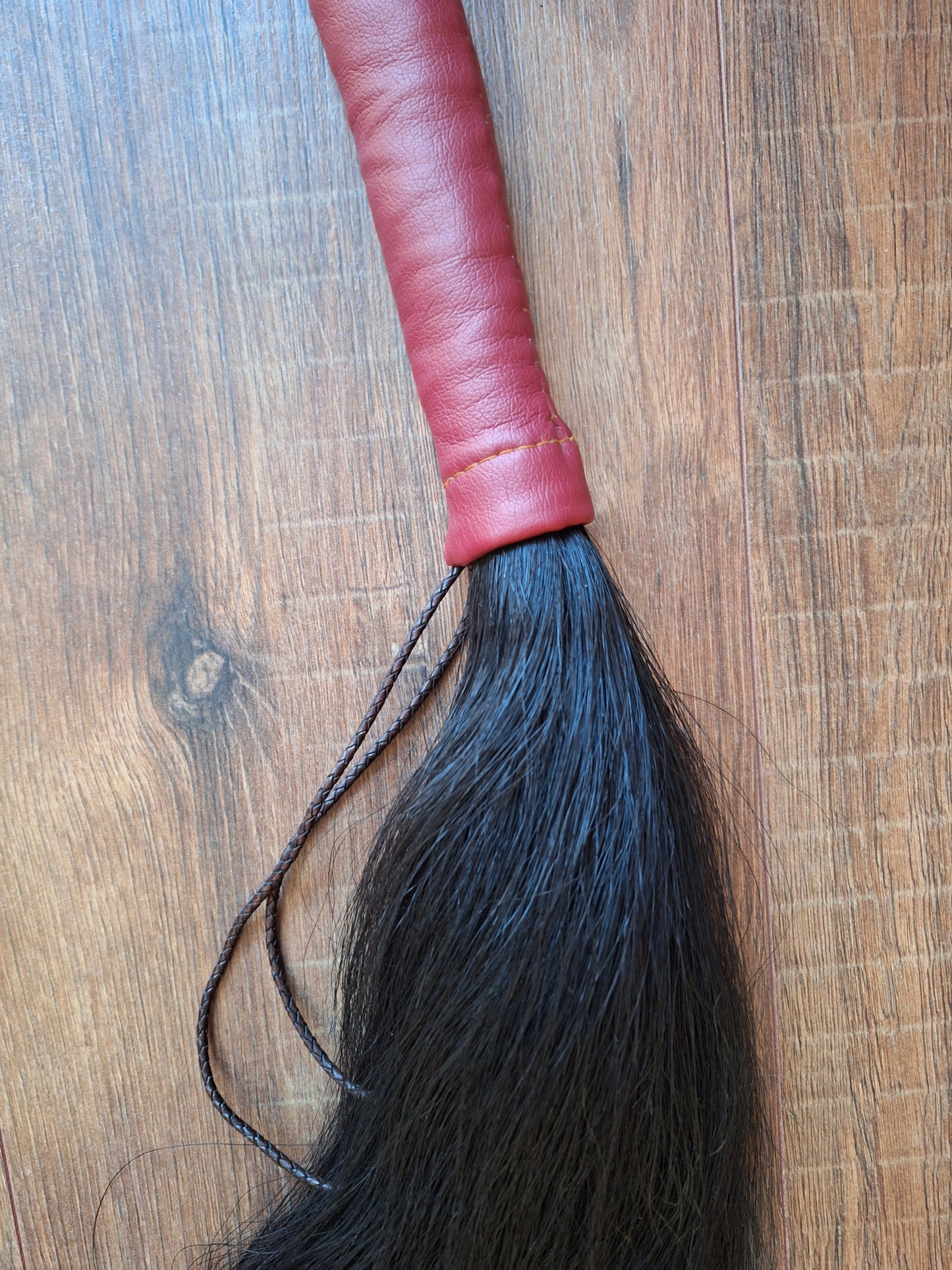 Horse tail shamanic whip
