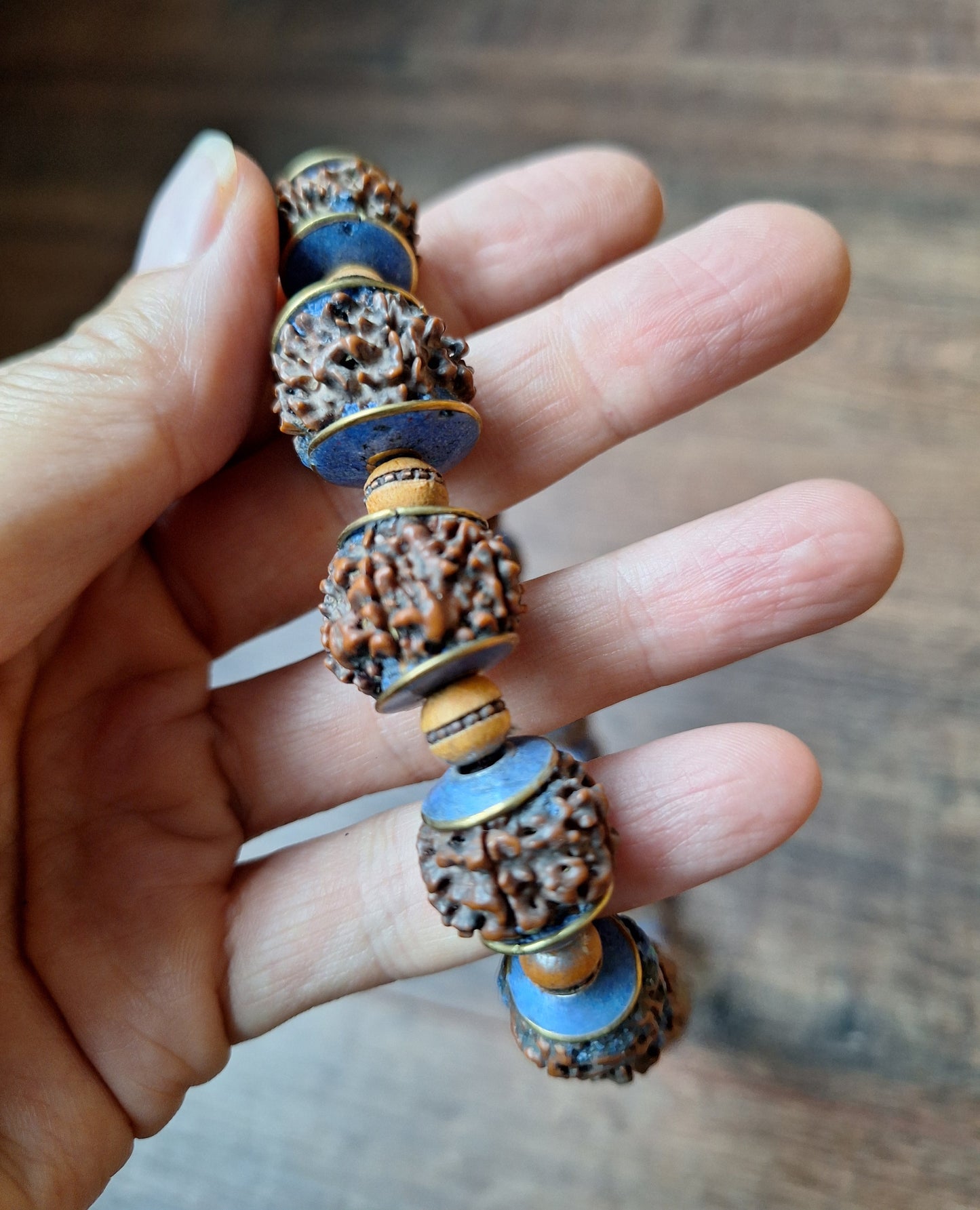 Vintage Nepalese rudraksha necklace