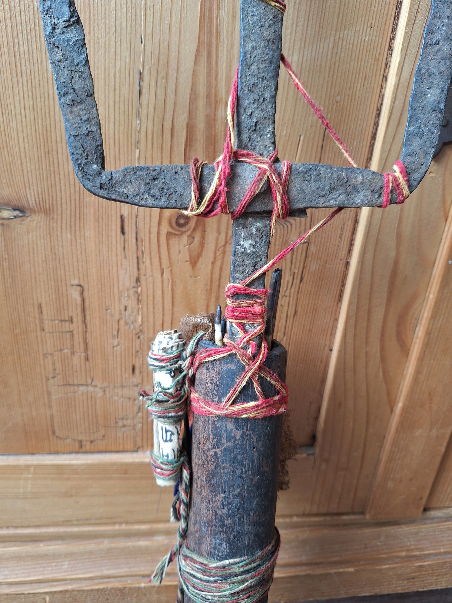 Old Nepalese shamanic trident set #3