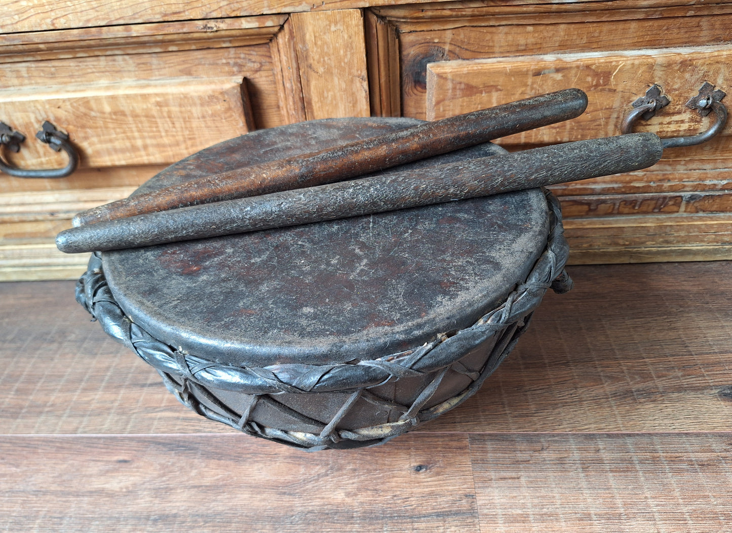 Old African traditional coptic church drum