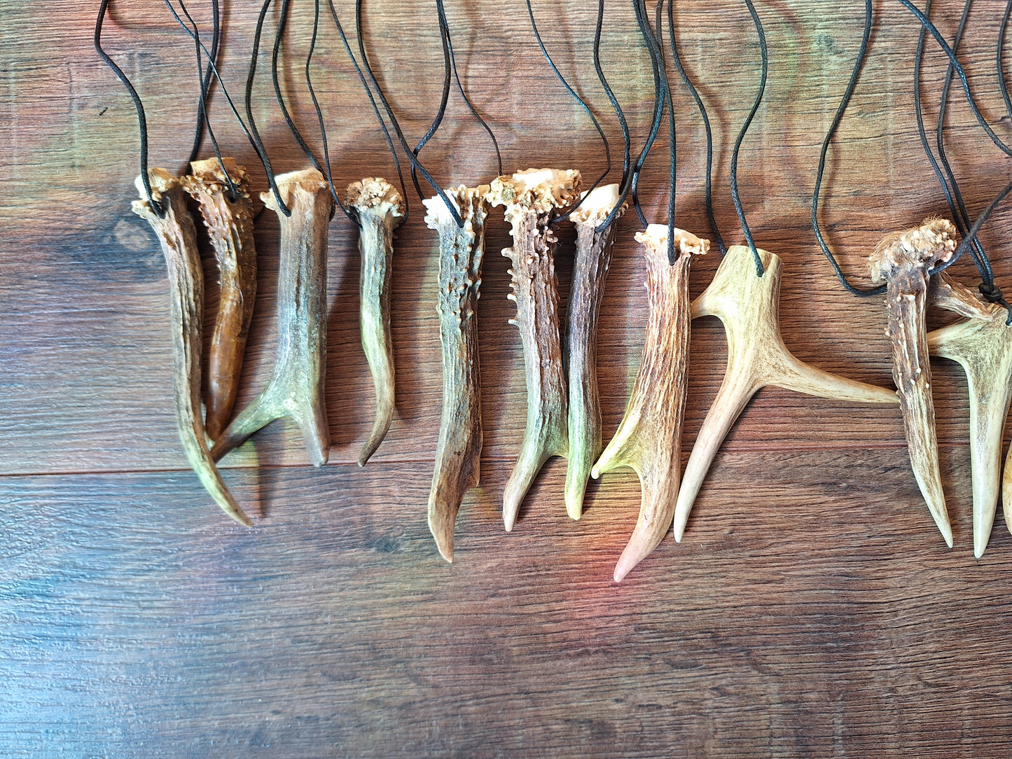Roe deer antler necklaces