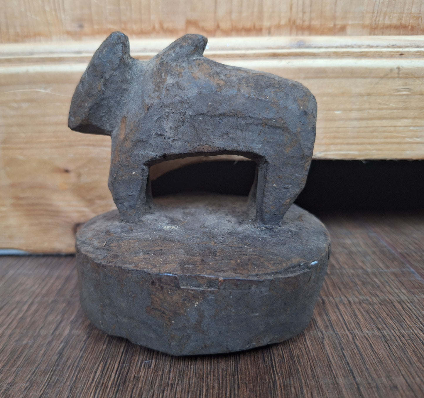 Antique Nepalese butter jar lid