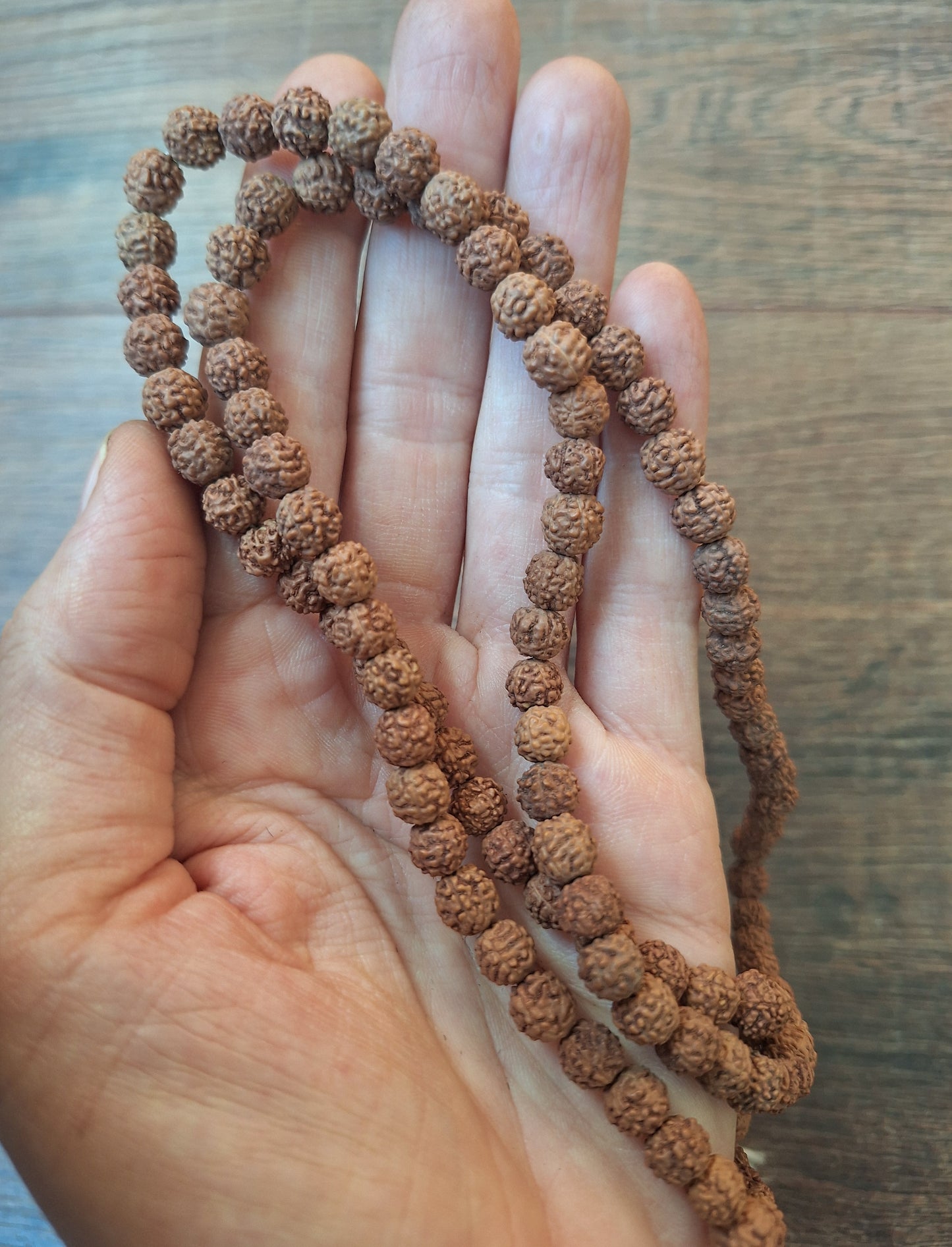 Rudraksha bead strand