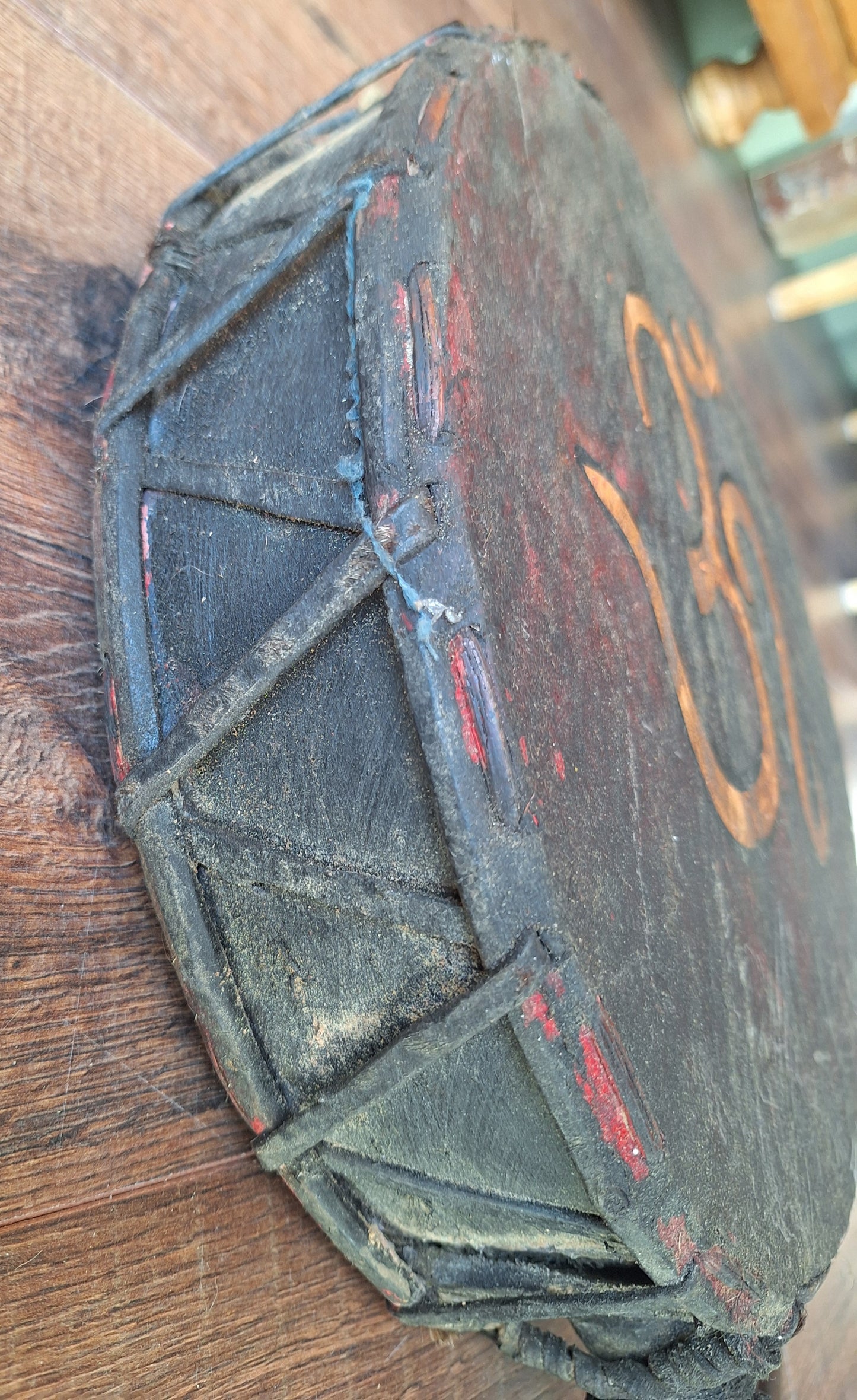 Old Nepalese dhyangro drum #10
