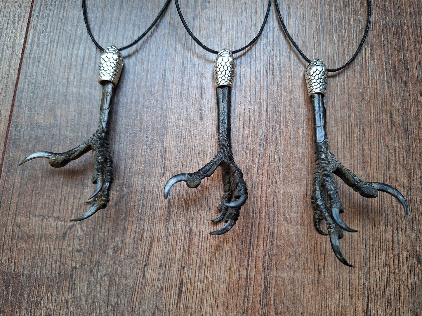 Crow claw amulet necklace