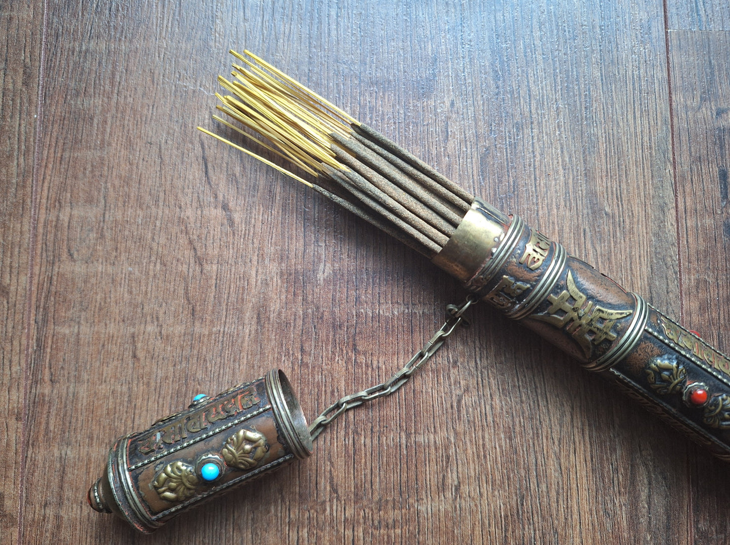 Vintage Tibetan incense holder