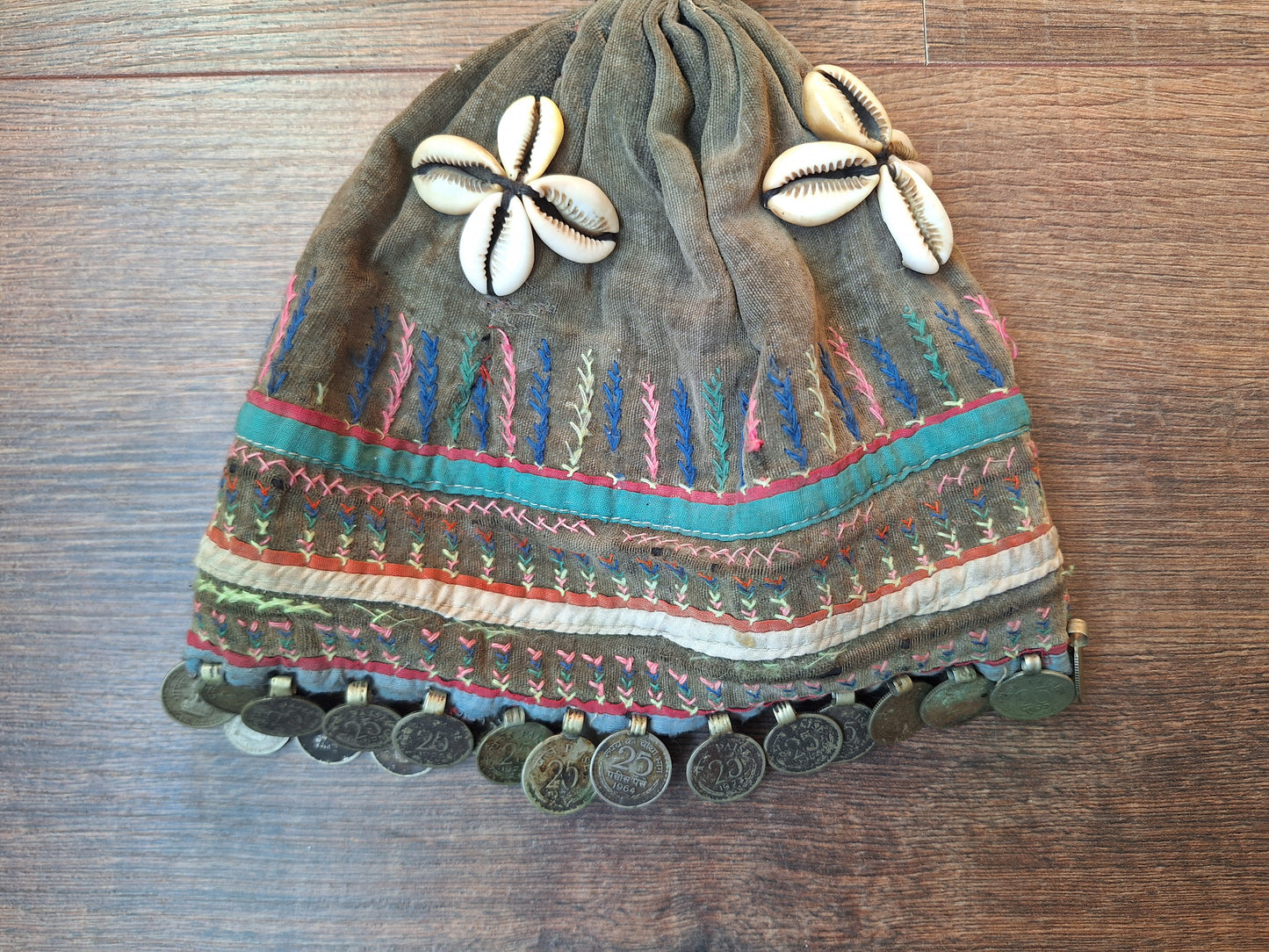 Vintage Nepalese Magar tribal children's hat