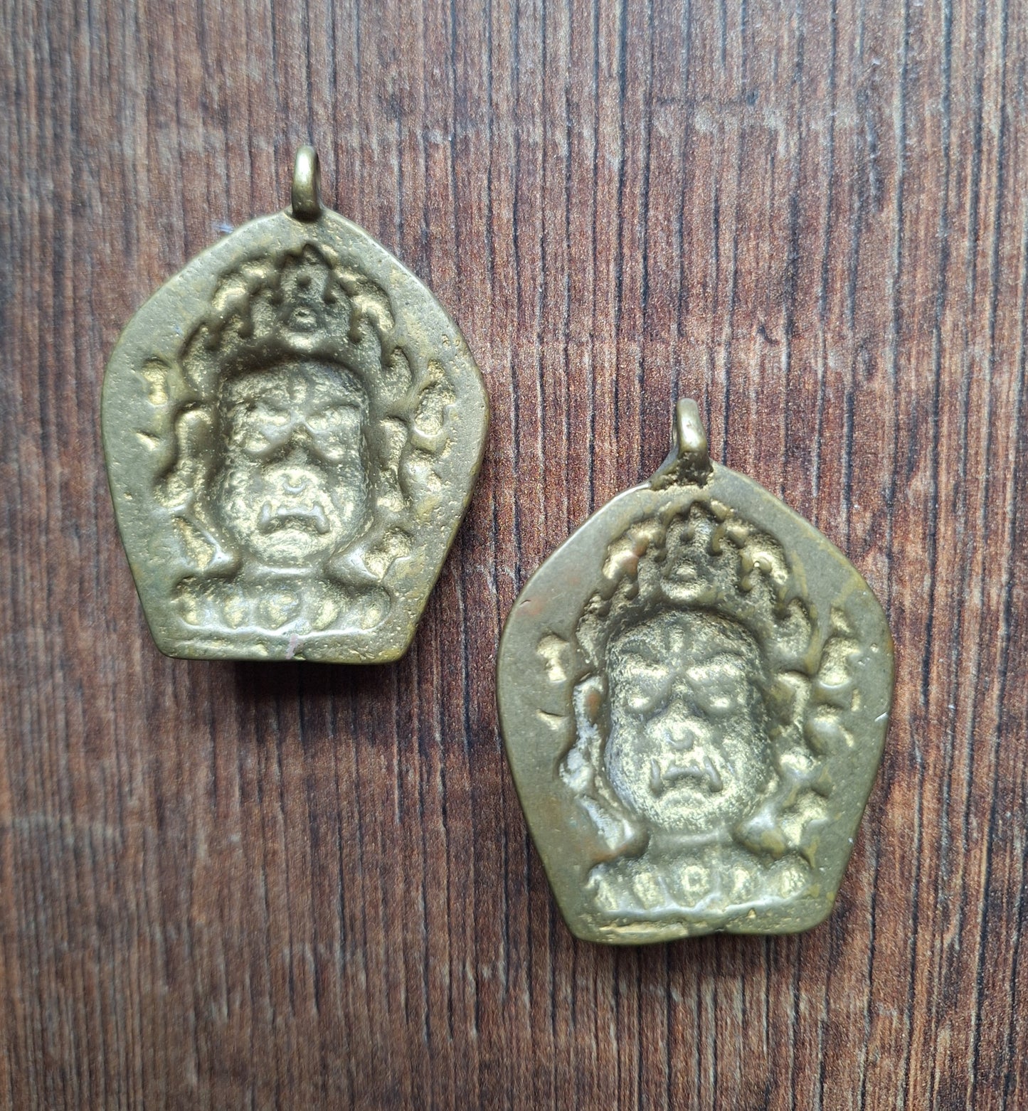 Vintage bronze pendant Mahakala