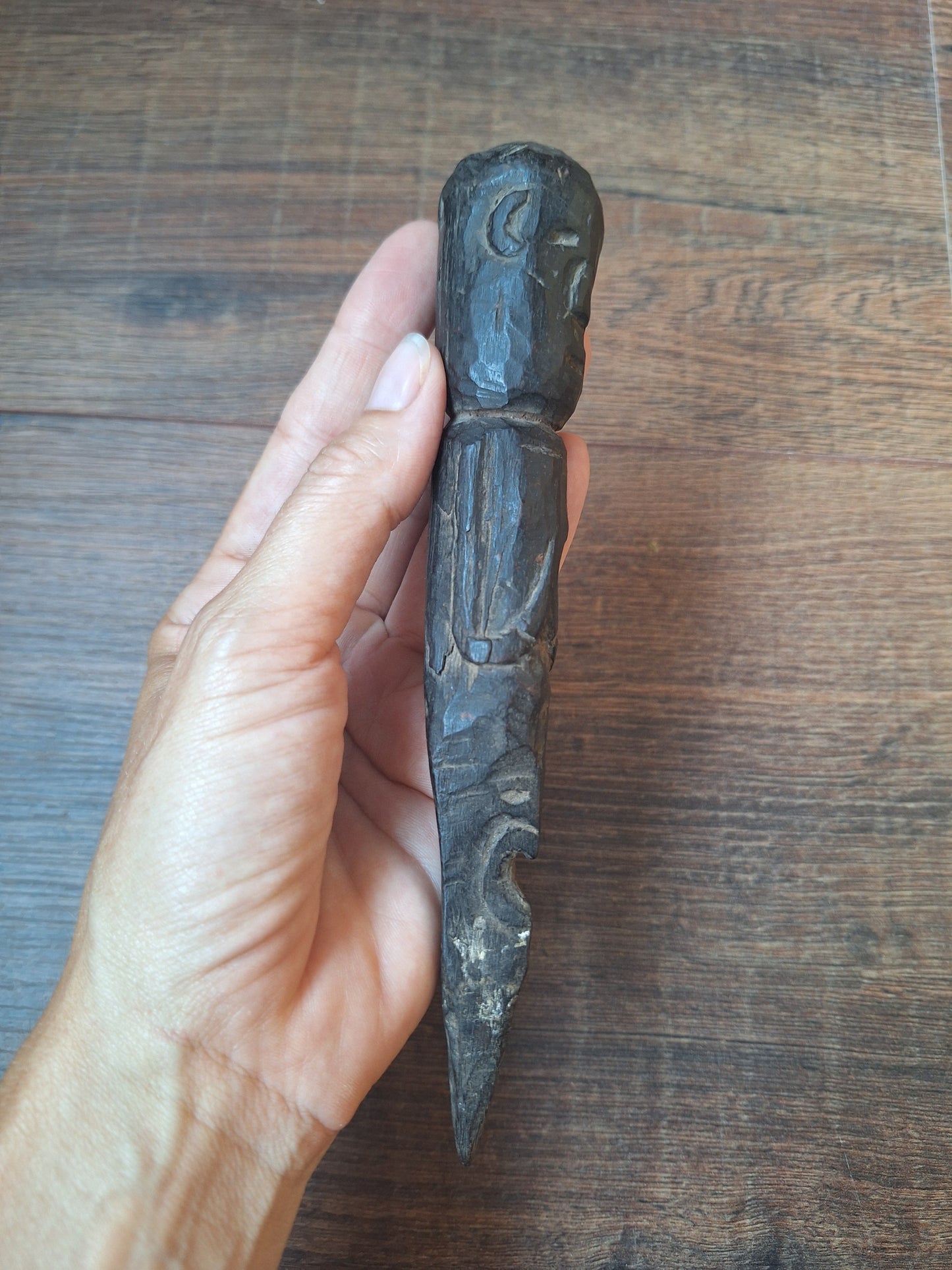Antique wooden phurba #59