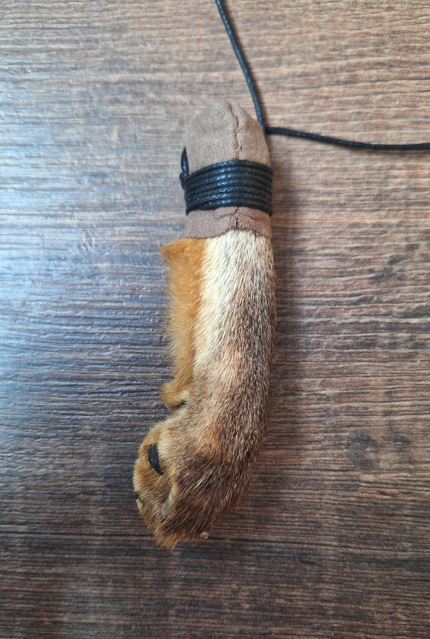 Fox paw amulet necklaces