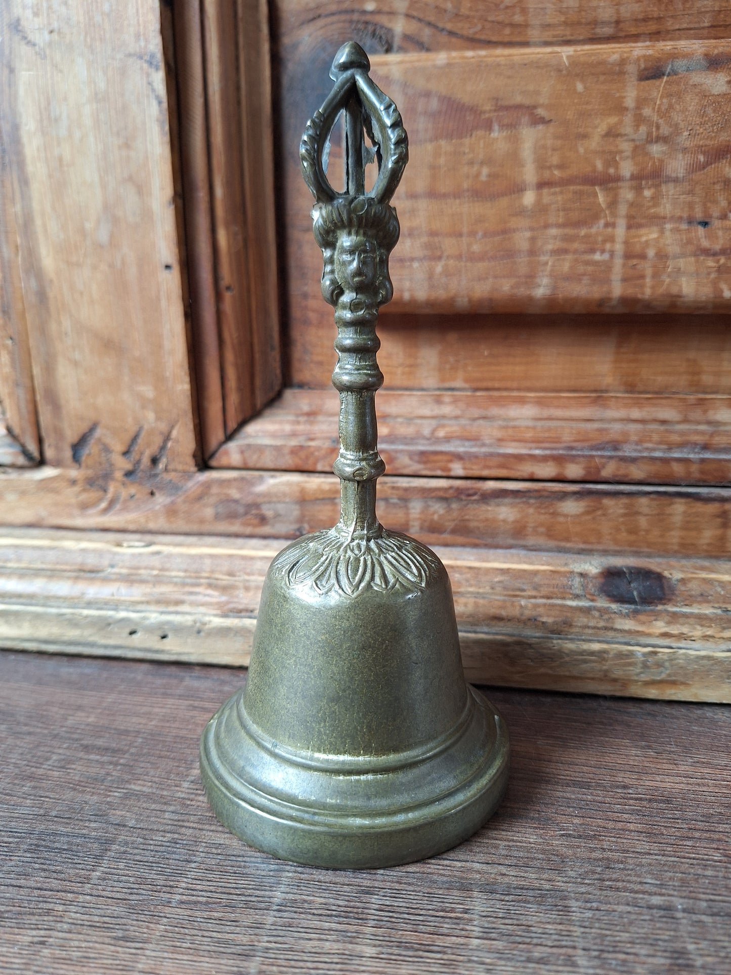 Vintage altar bell Tibetan Buddhist style #11, B-quality
