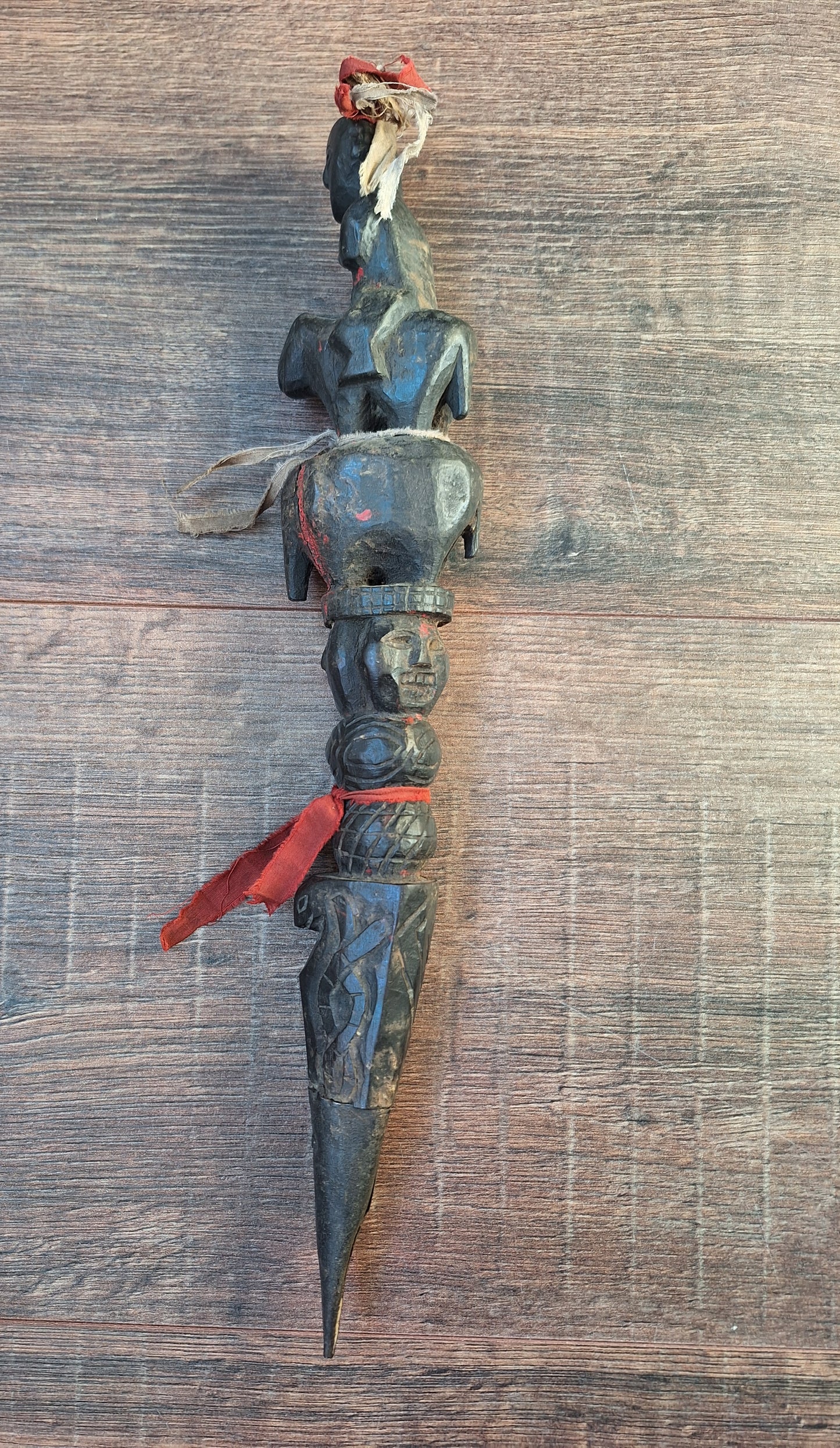 Antique wooden phurba #56