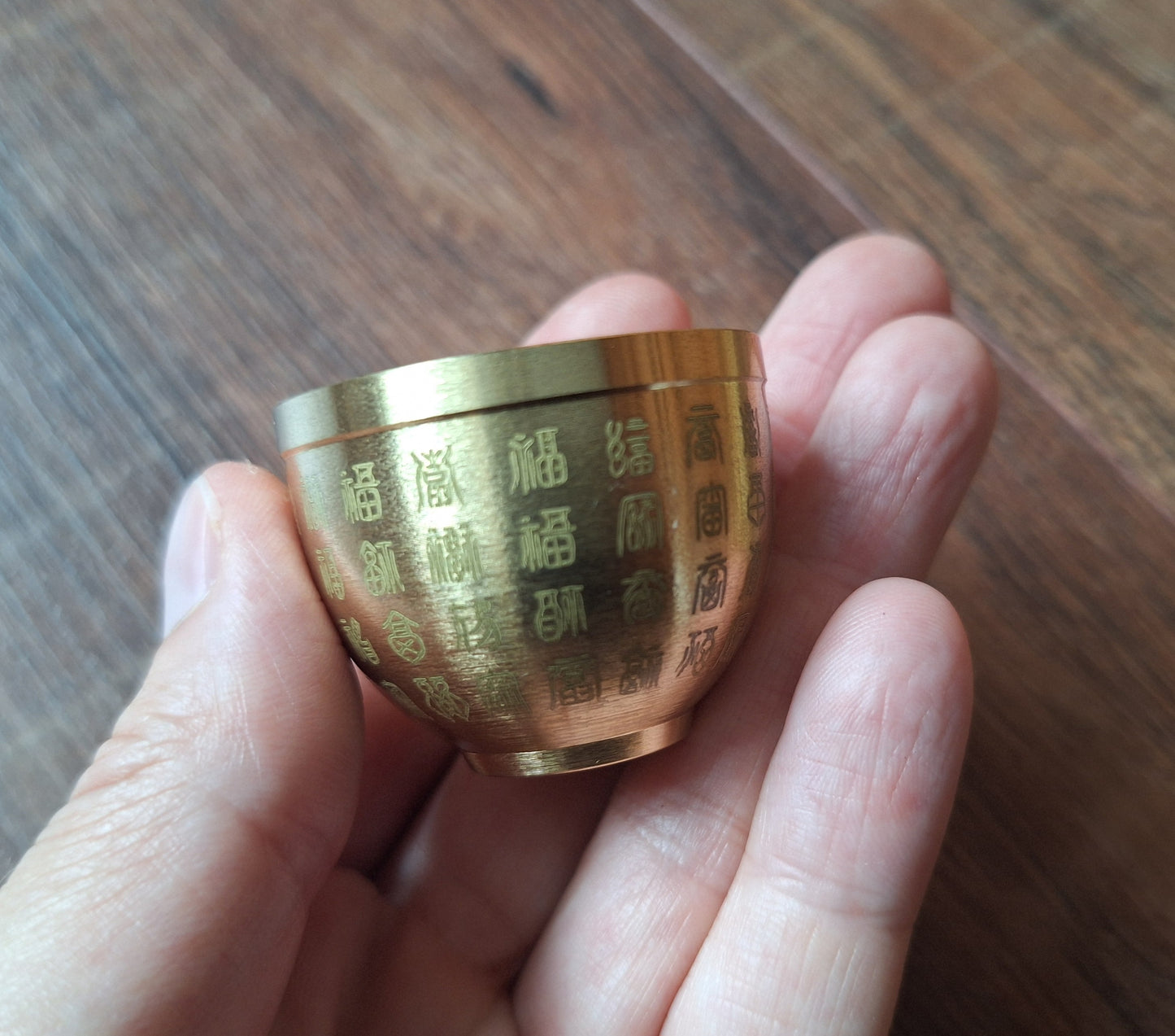 Stainless steel offering bowl Hundred Blessings