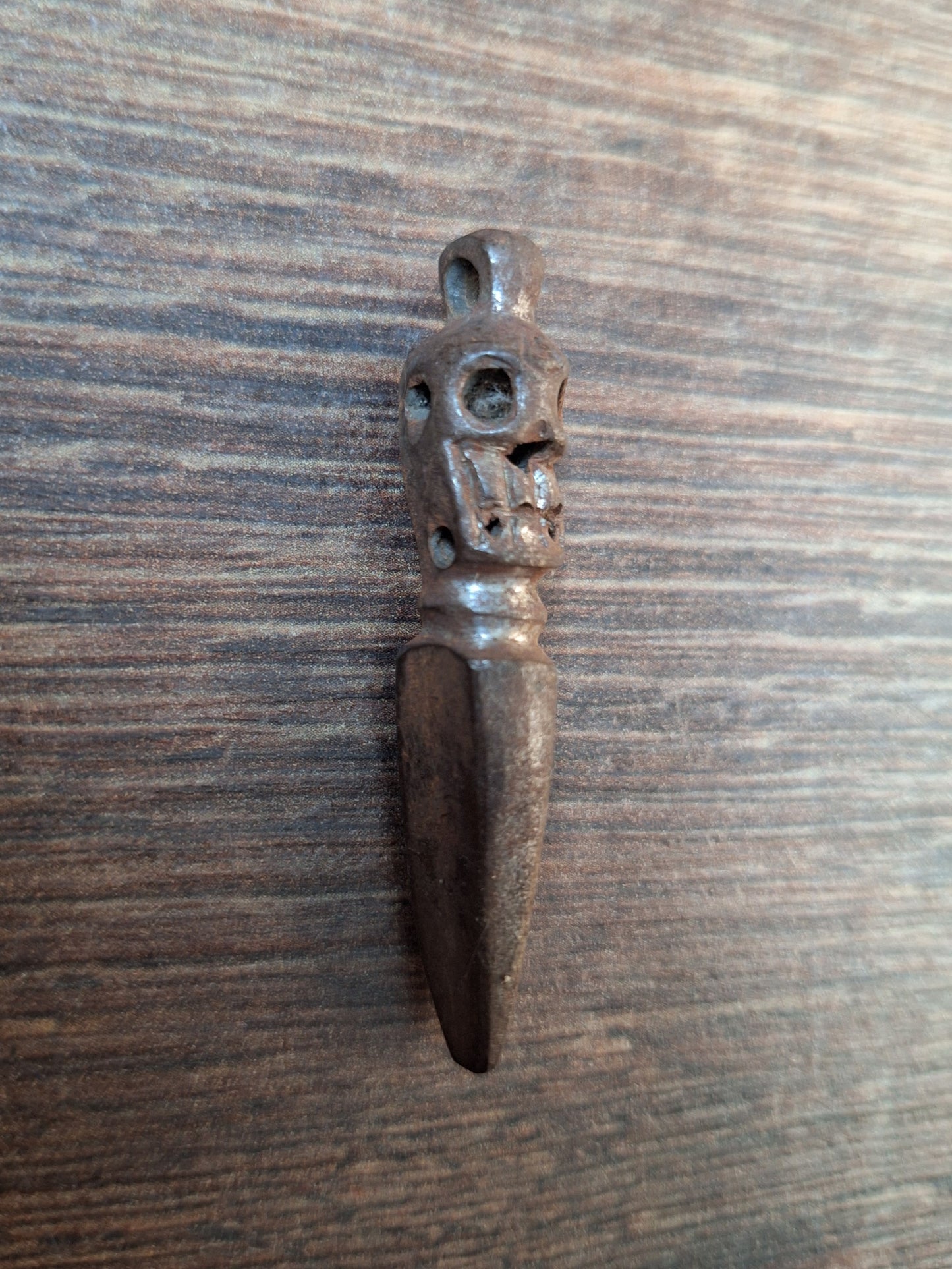 Old iron phurba pendant