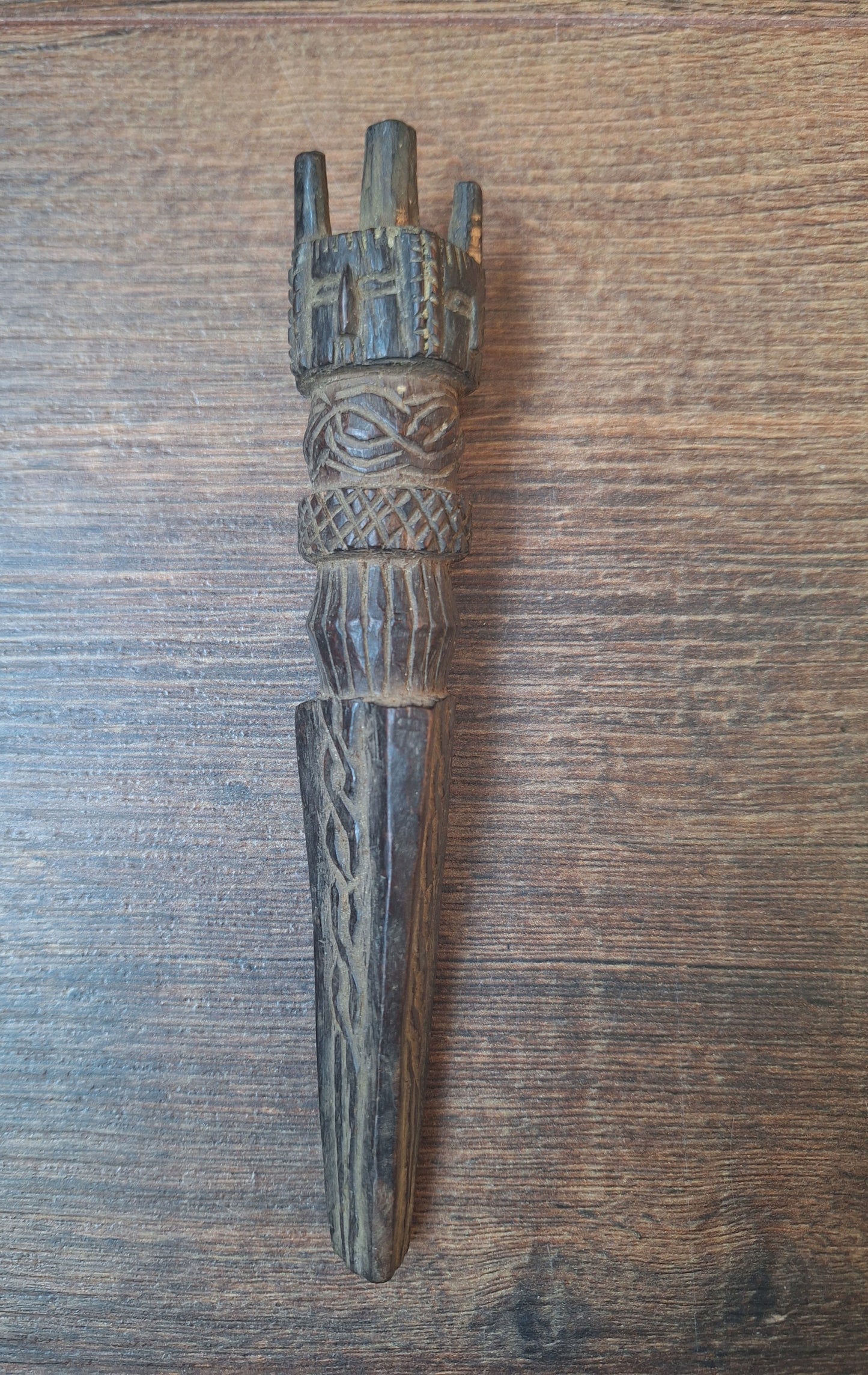 Antique wooden phurba #58