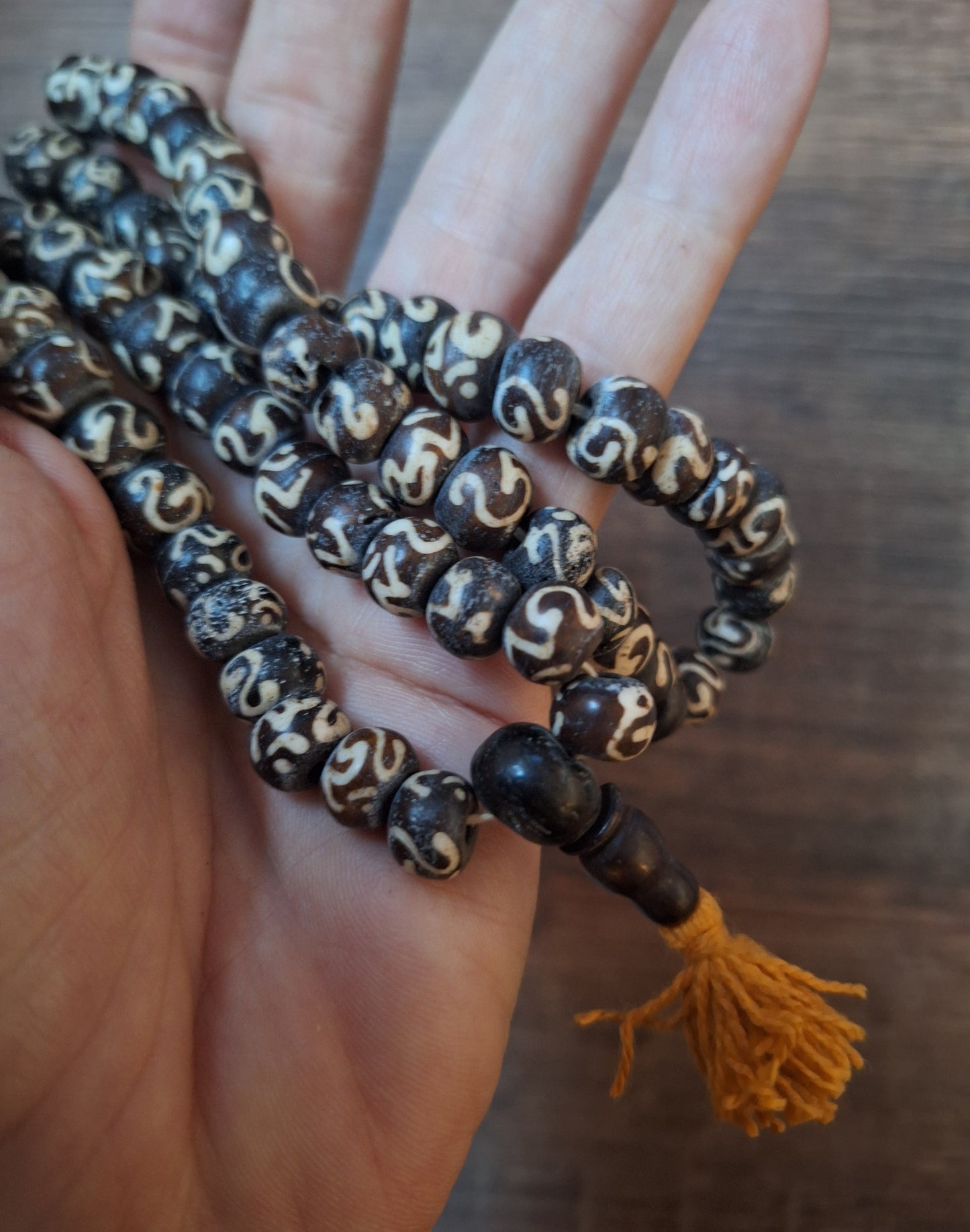 Vintage yak bone mala